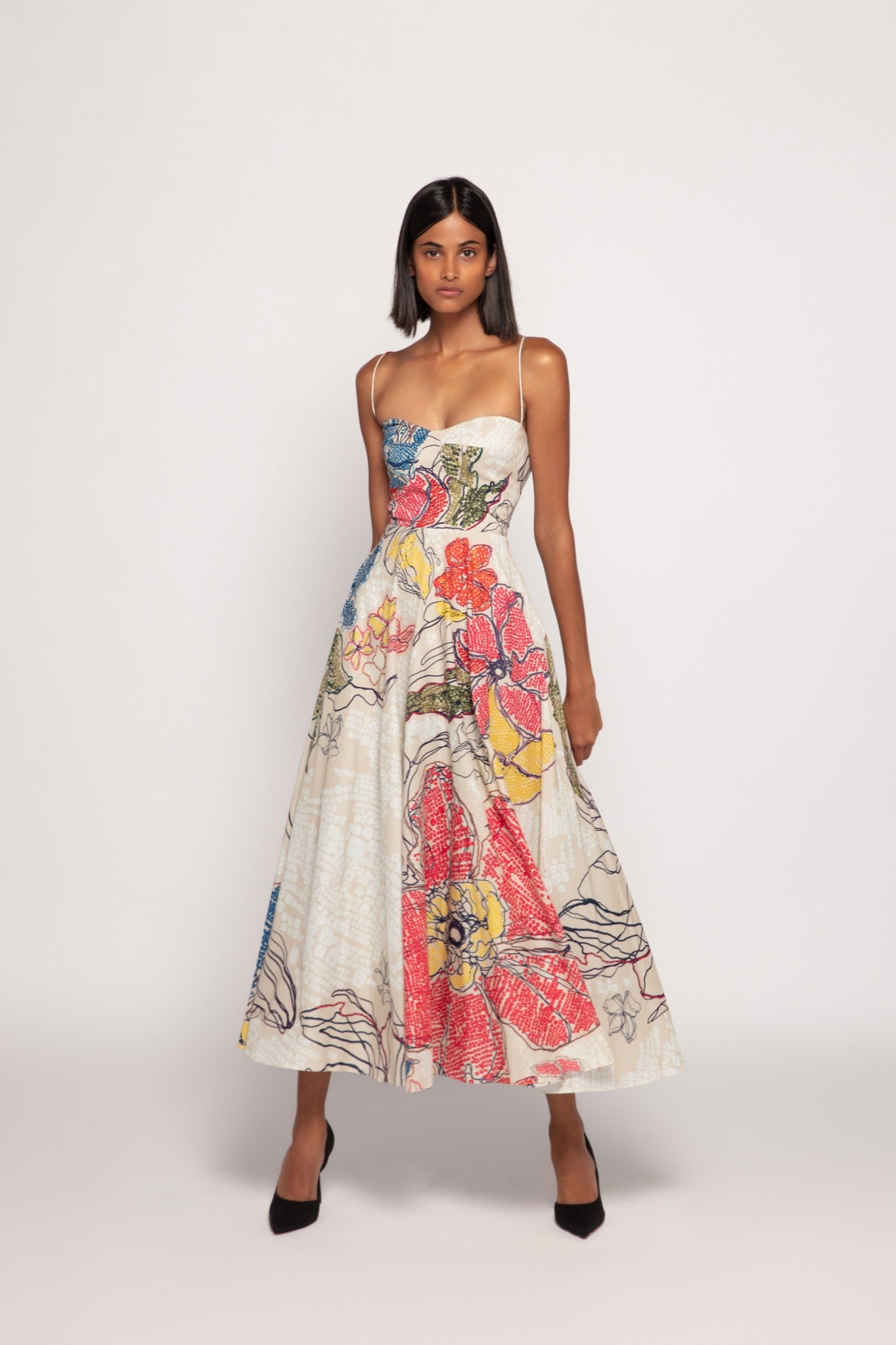 Periwinkle bandhni dress