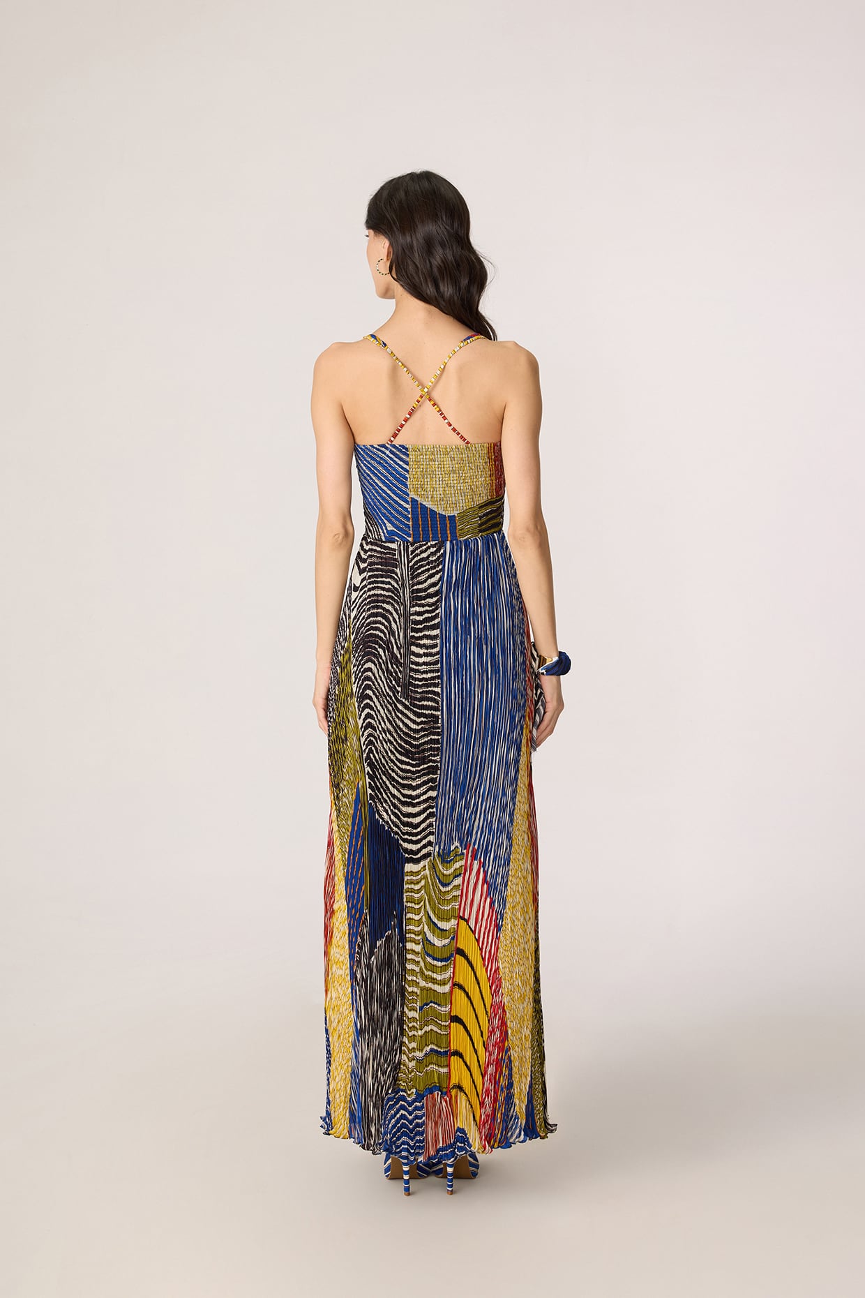Kiara dress abstract stripe