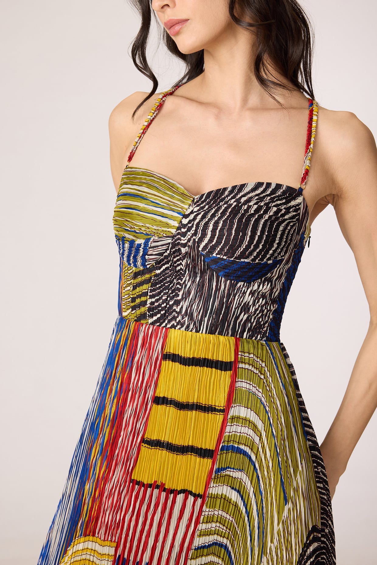 Kiara dress abstract stripe