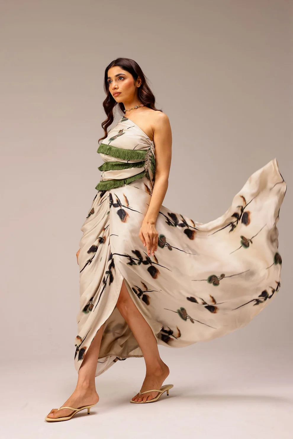 Eden one shoulder gown