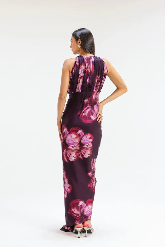Nauheed Kaftan Gown sleeveless