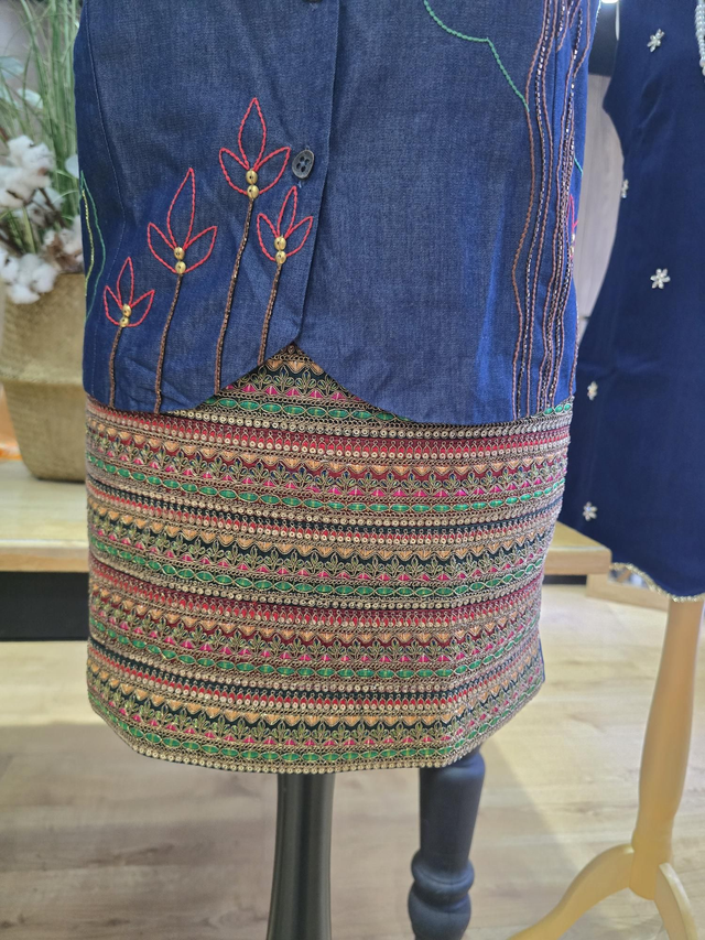 Denim waistcoat