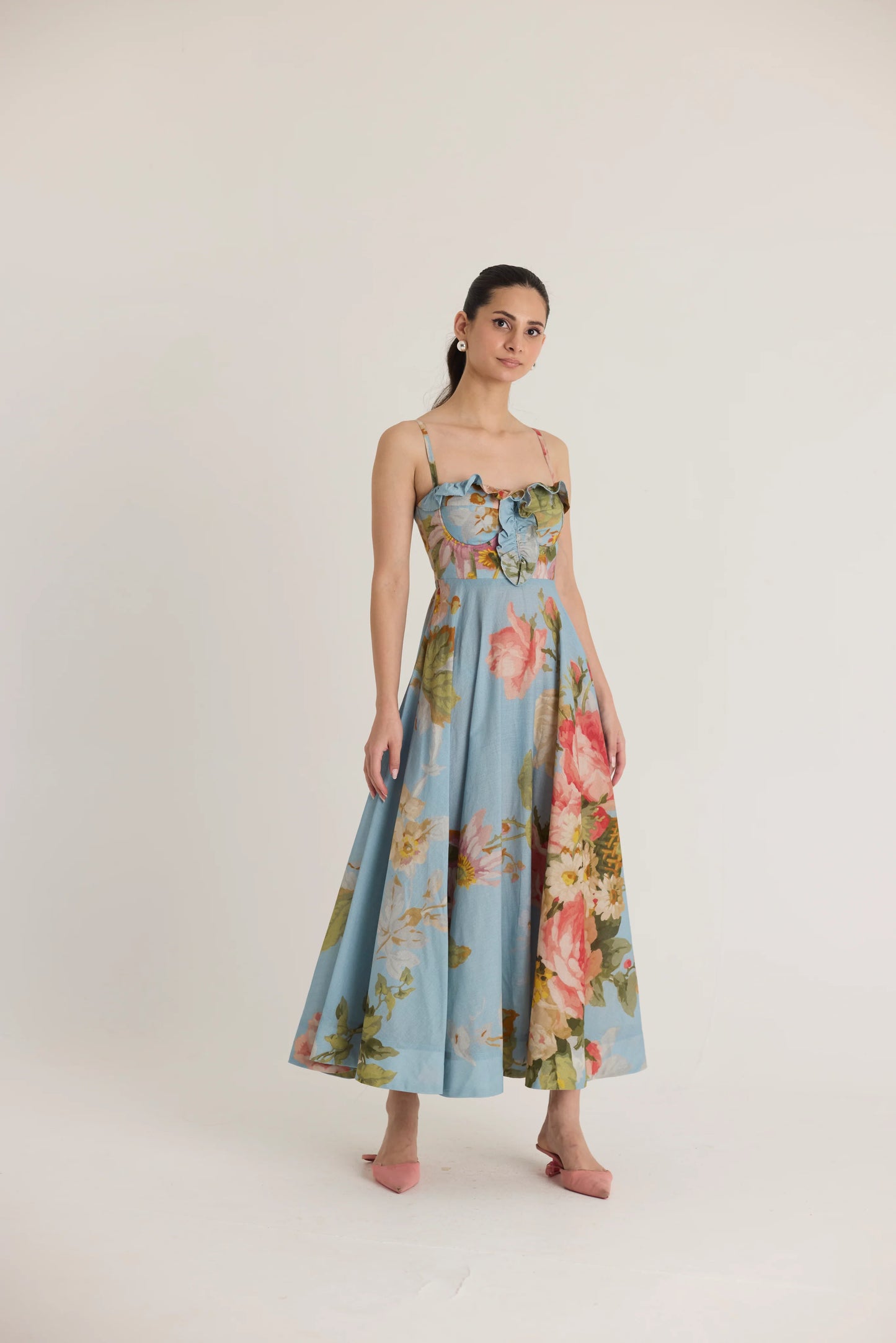 Taffy frill dress