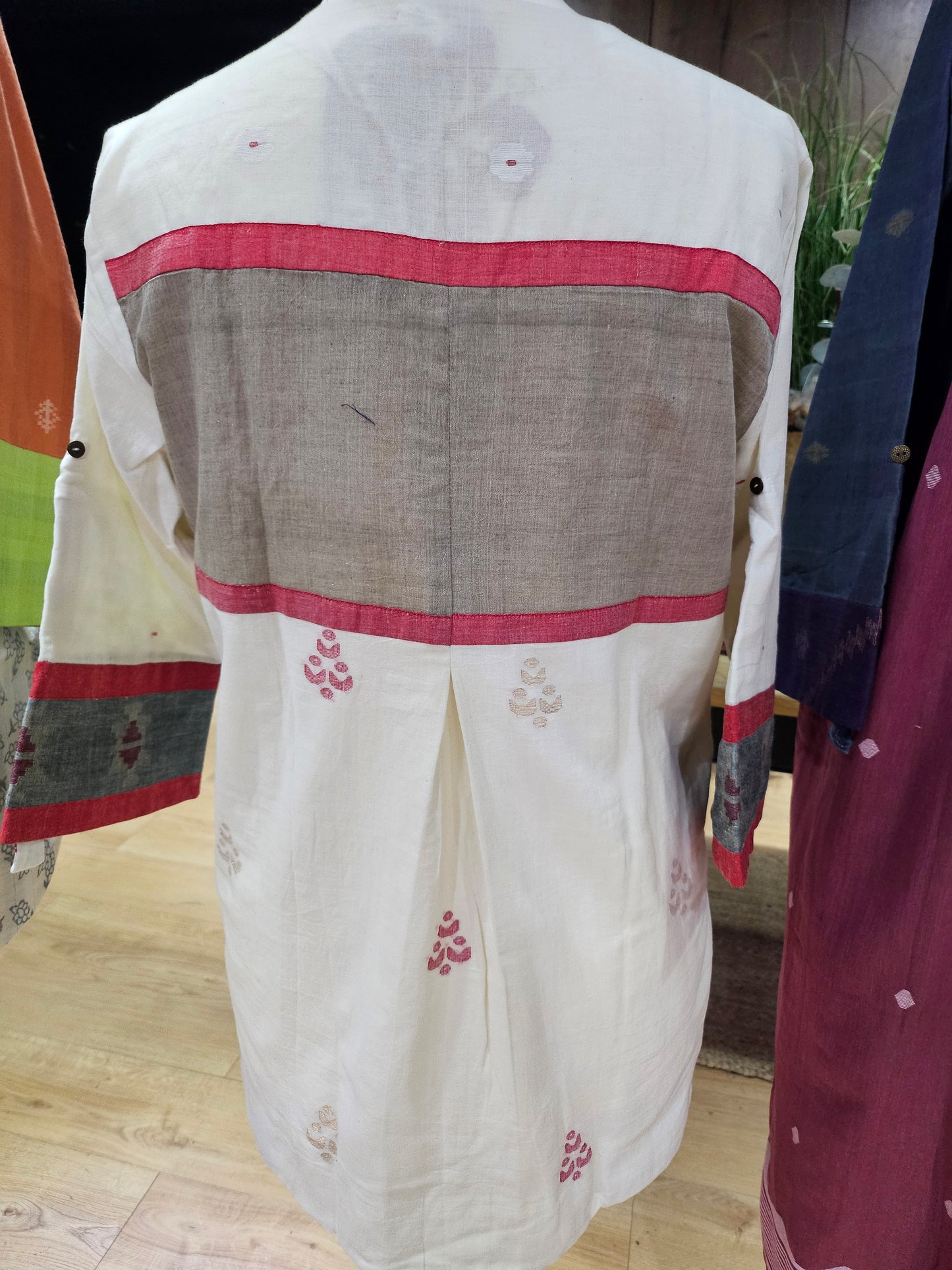 White patchwork shirt