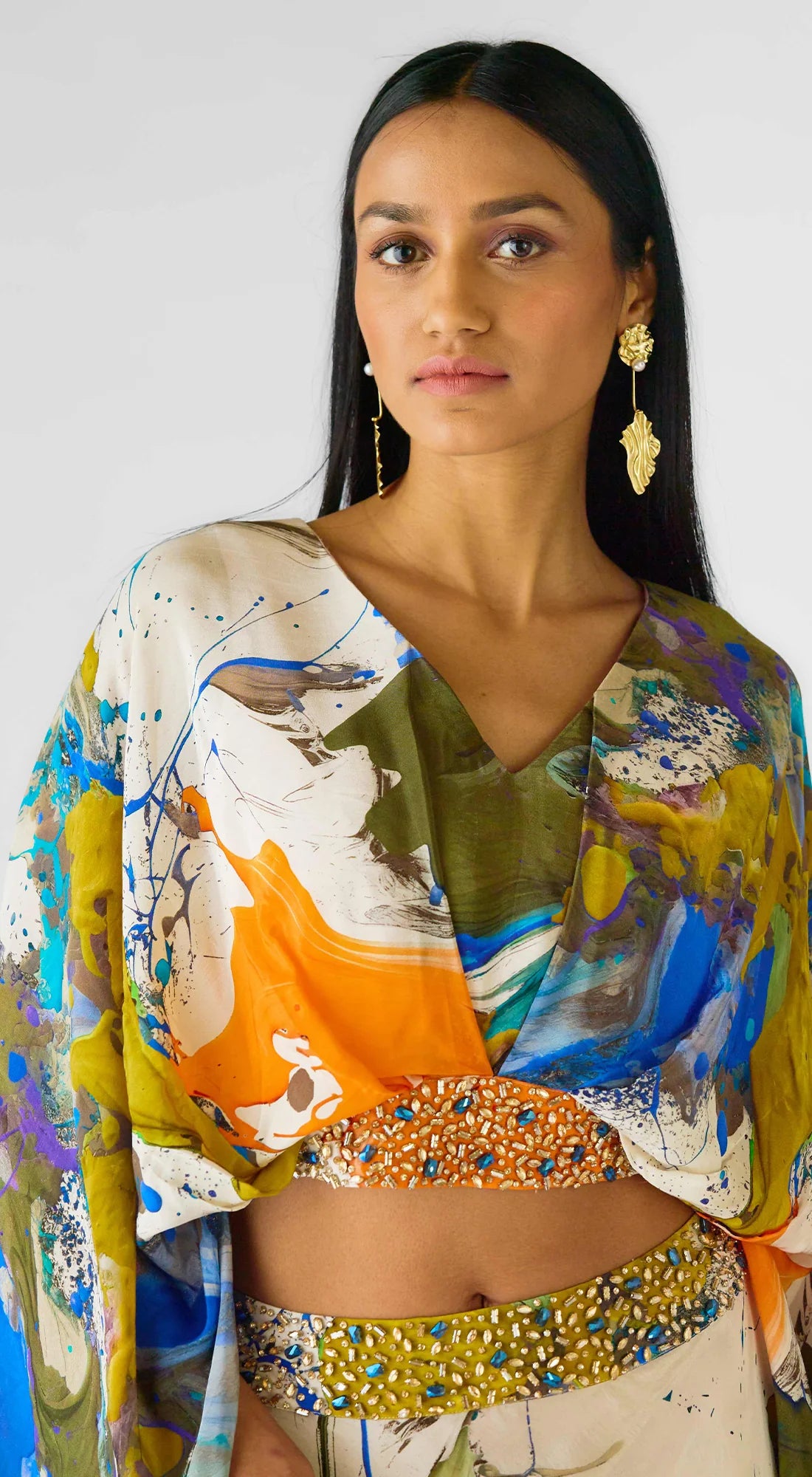 Abstract skirt set