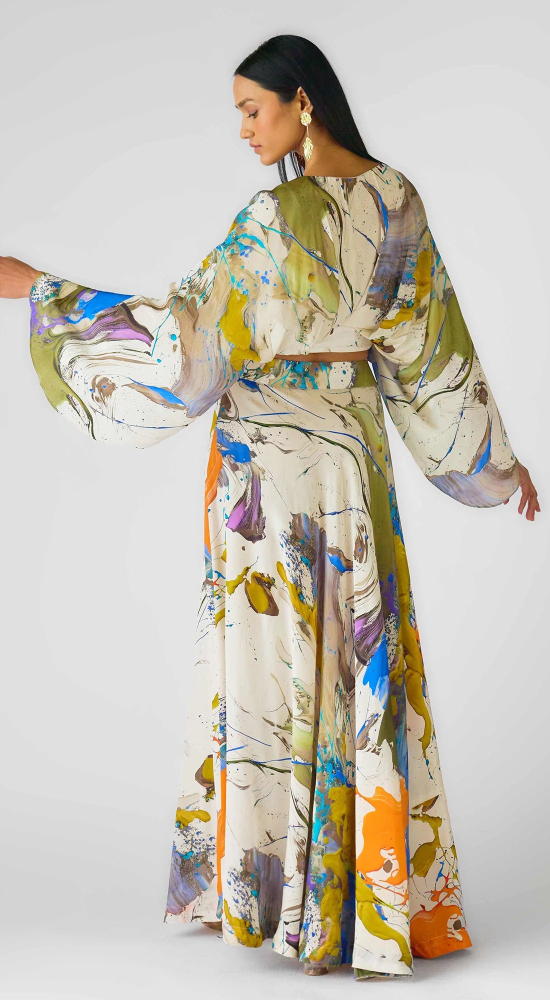 Abstract skirt set