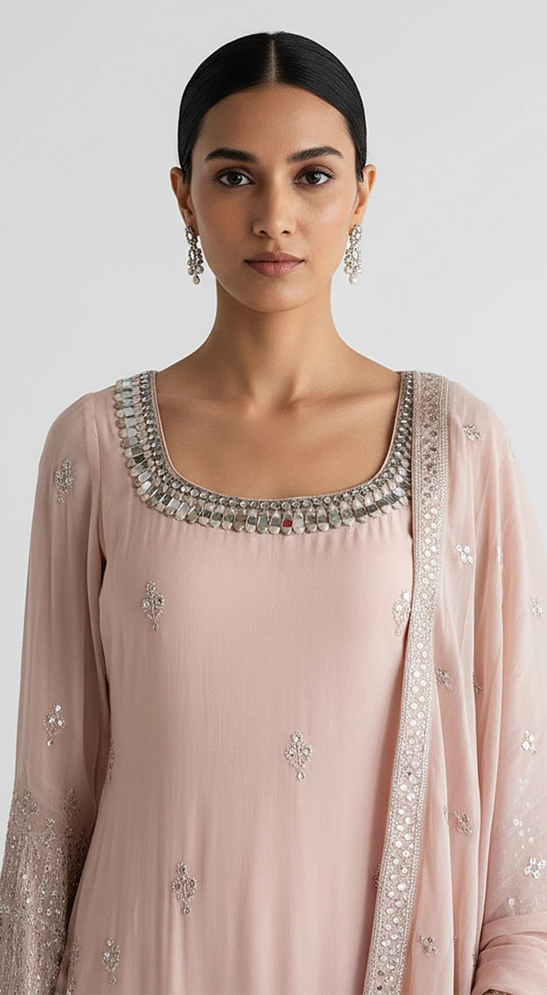 Blush dawn sharara set