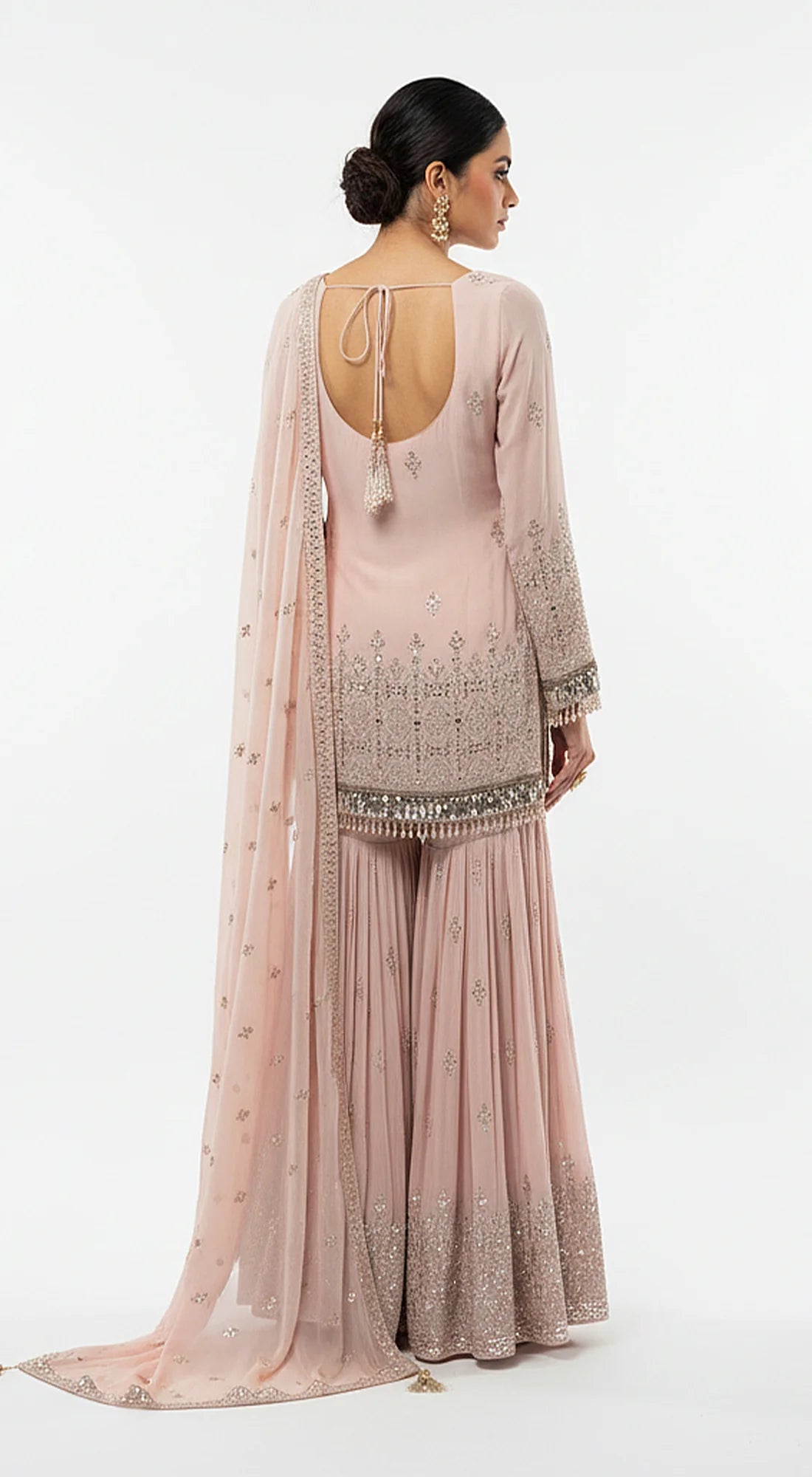 Blush dawn sharara set