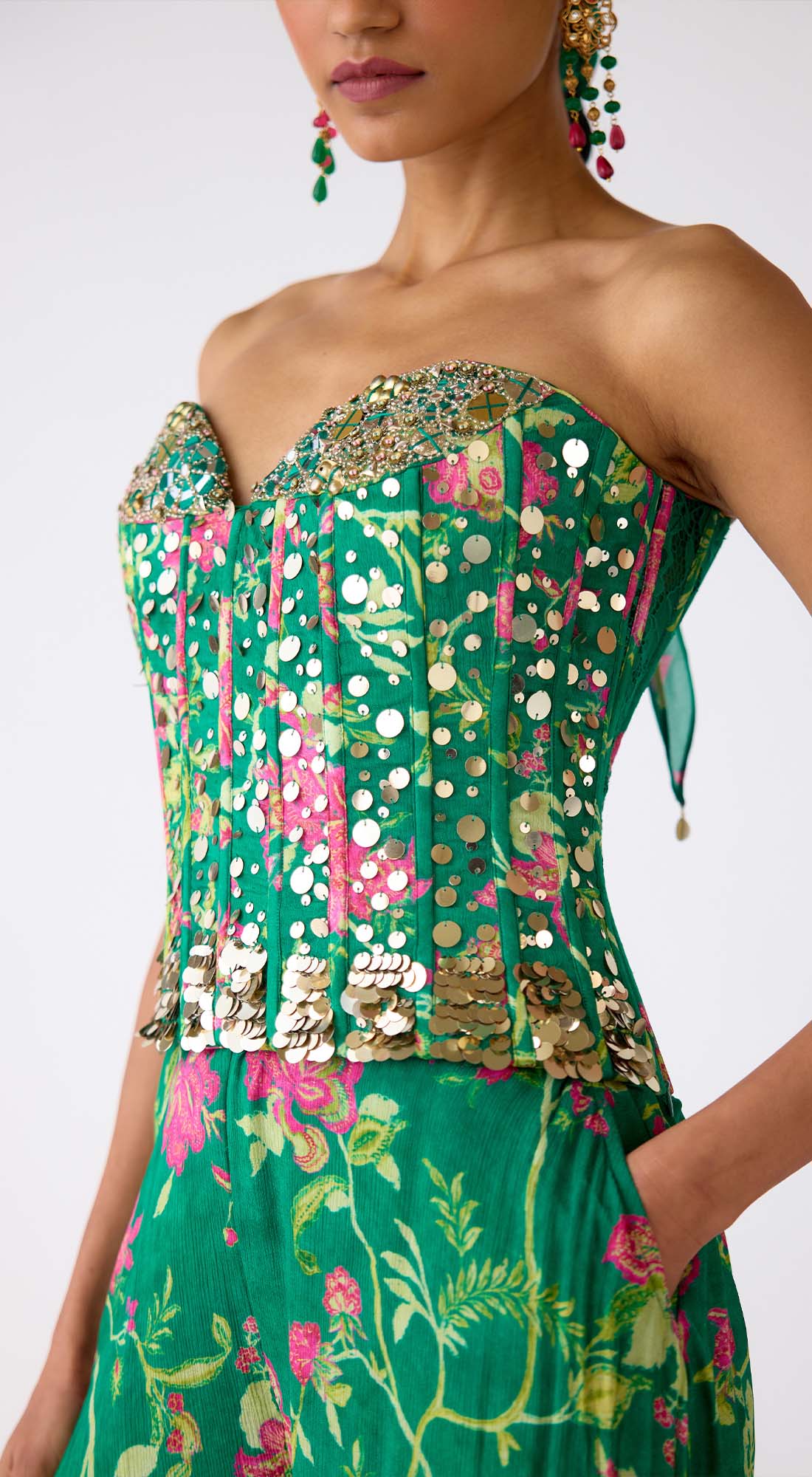 Celestial Garden corset set