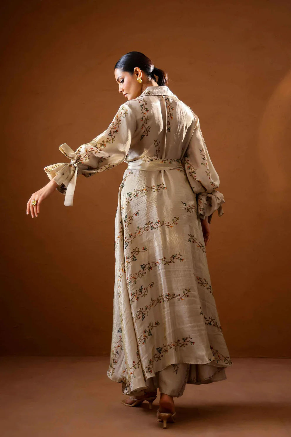 Sepia trench jacket set
