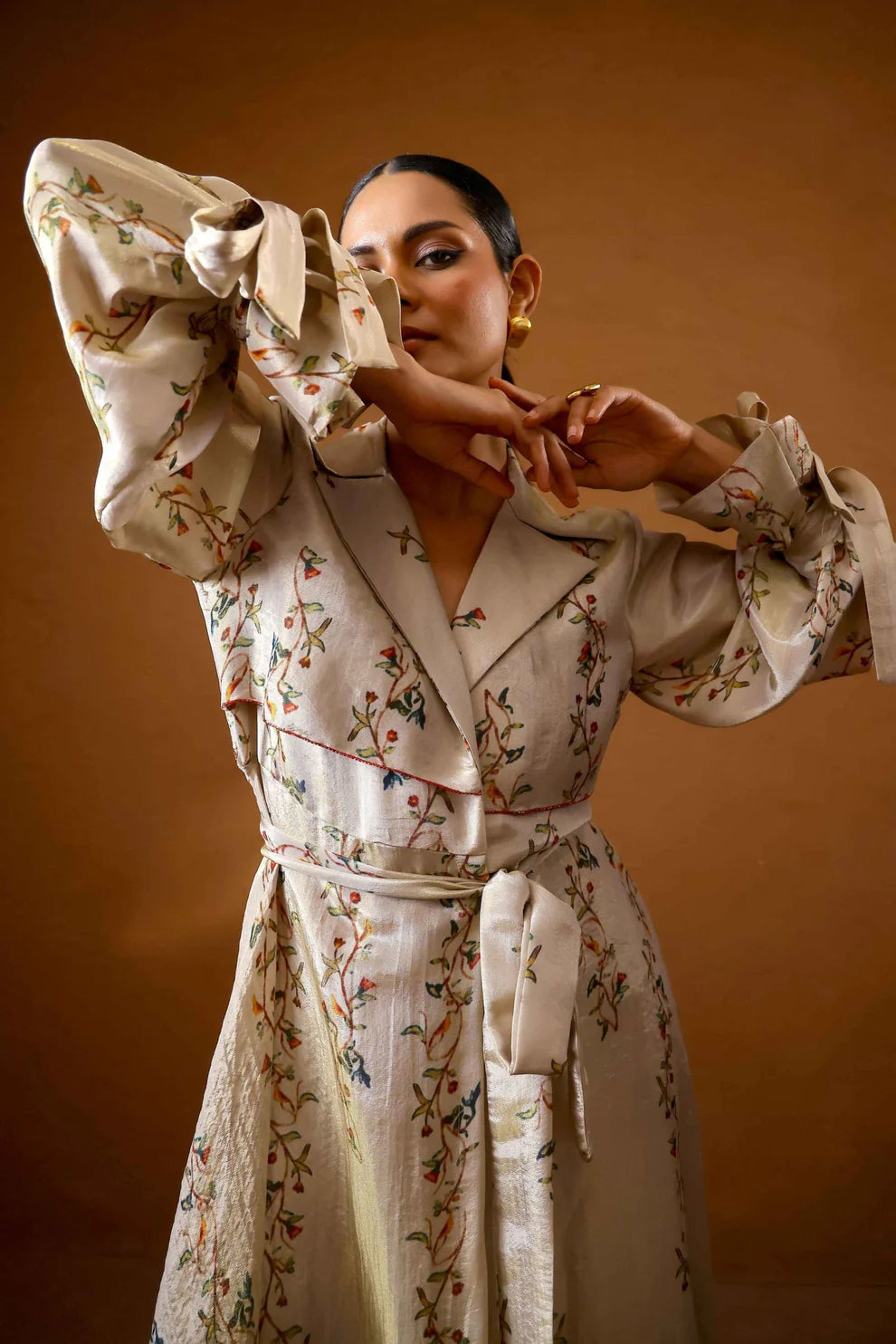 Sepia trench jacket set