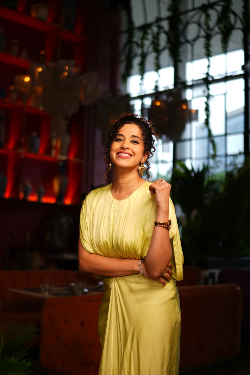 Kamya Kaftan Gown V neck