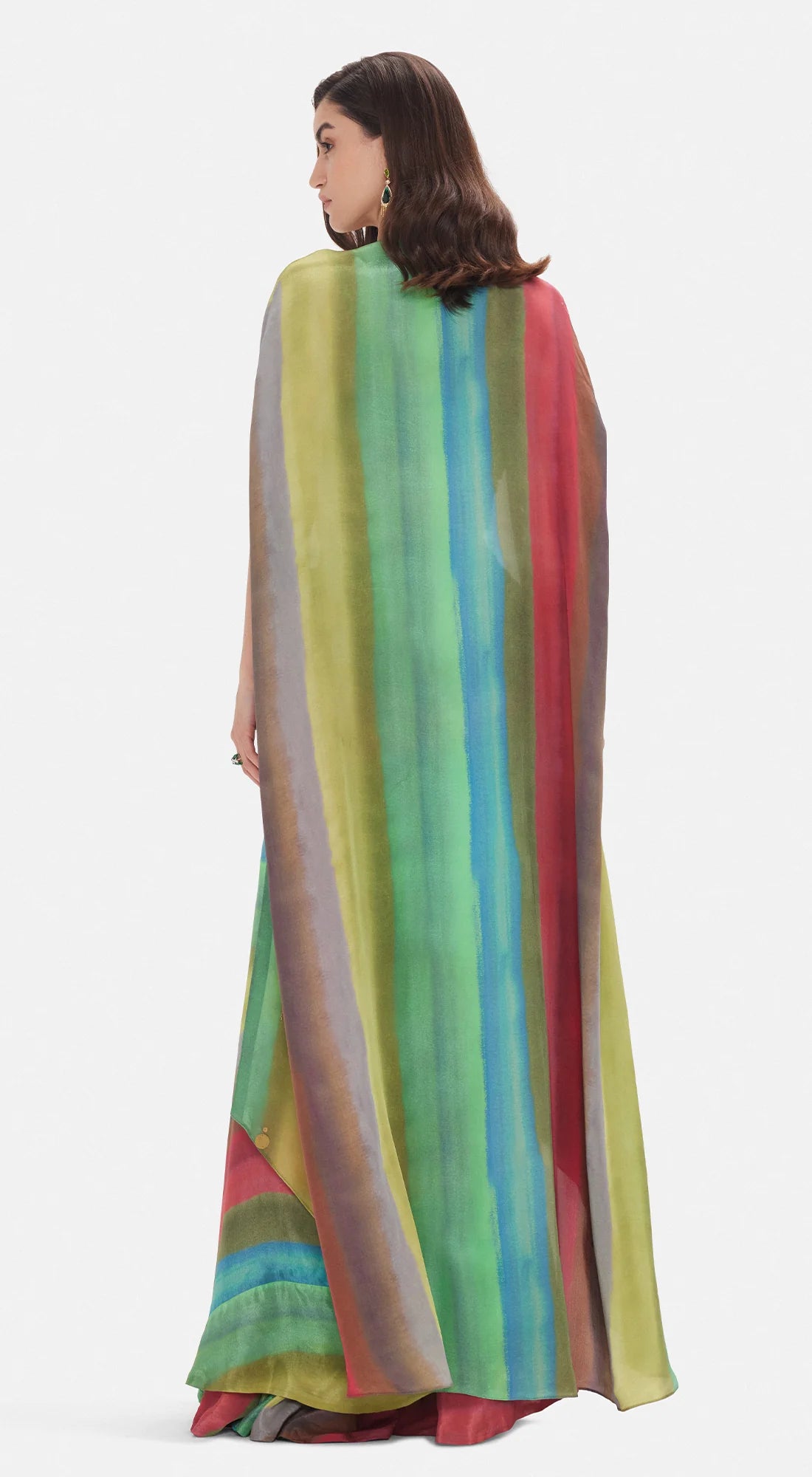 Veridian muse skirt cape set