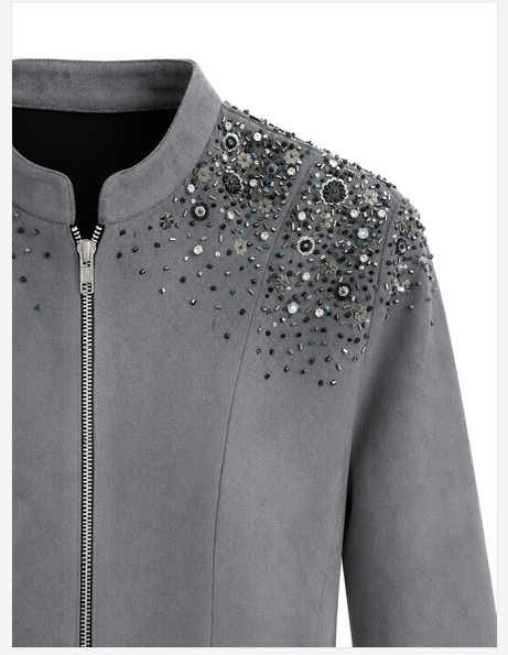 Grey Suede Jacket