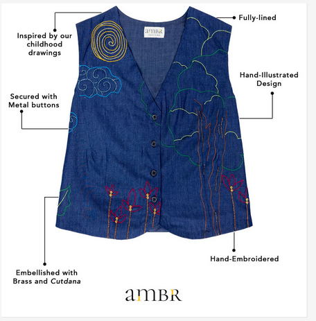 Denim waistcoat