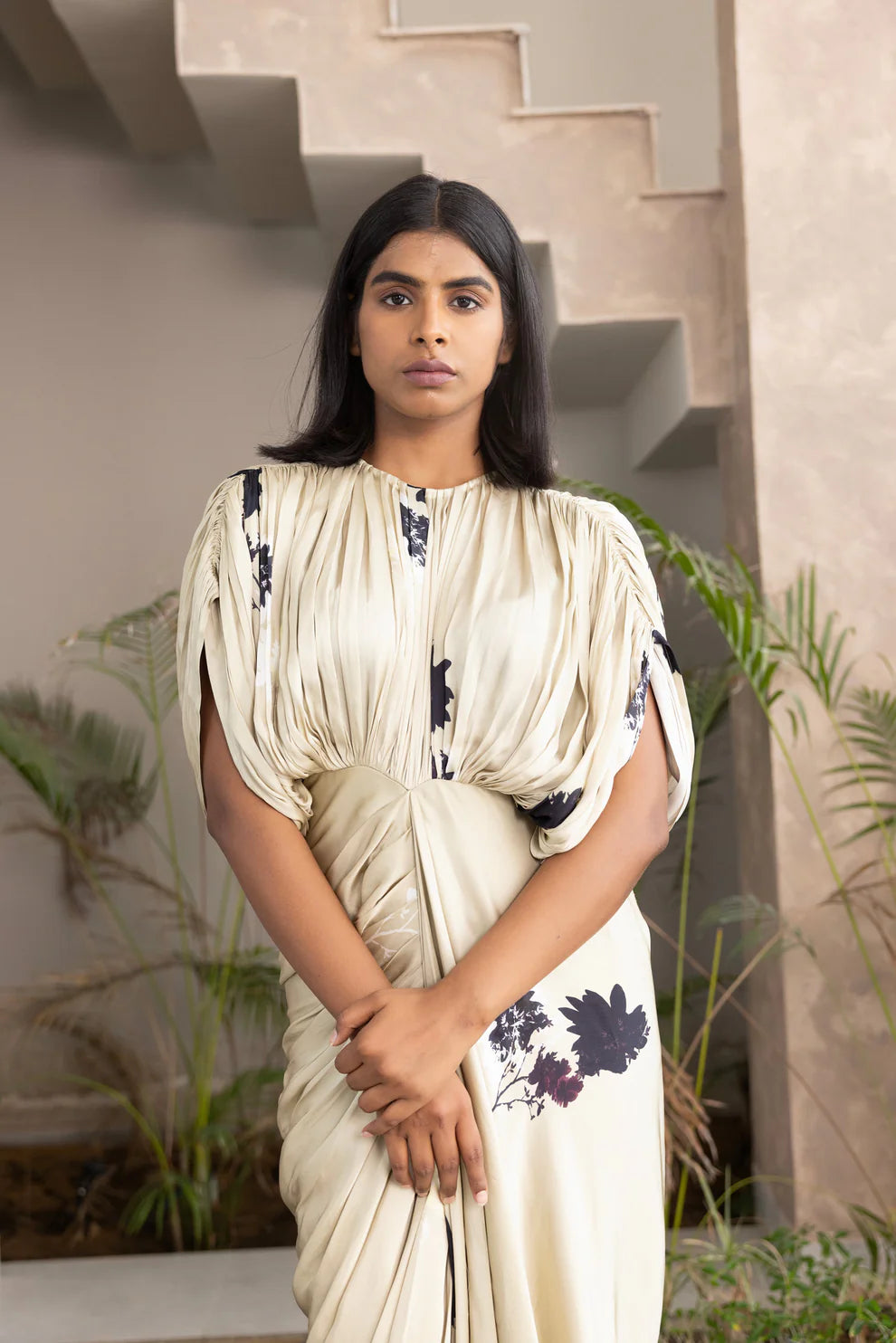 Capri Kaftan Gown Round neck