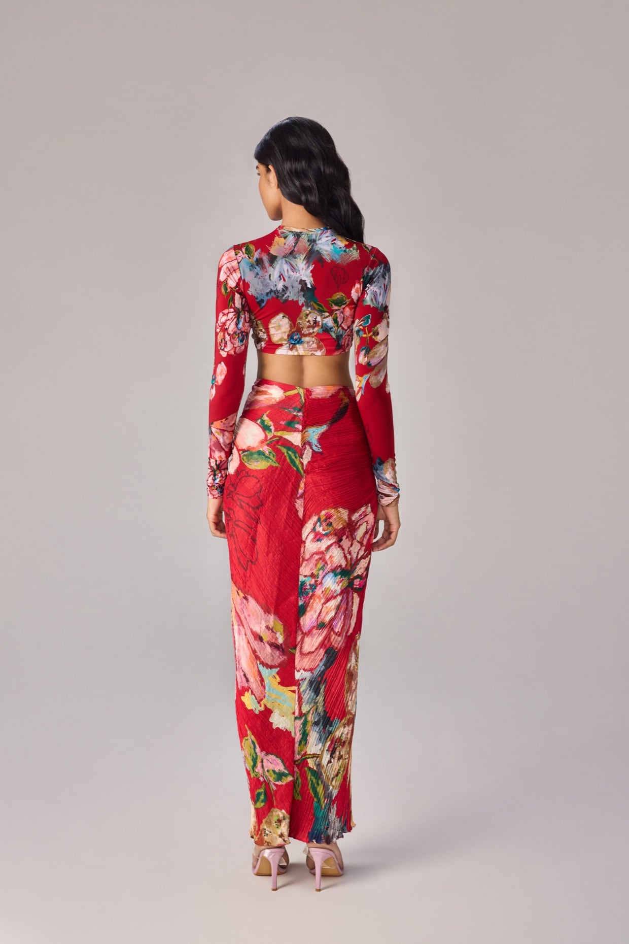 Red Gigi blouse set