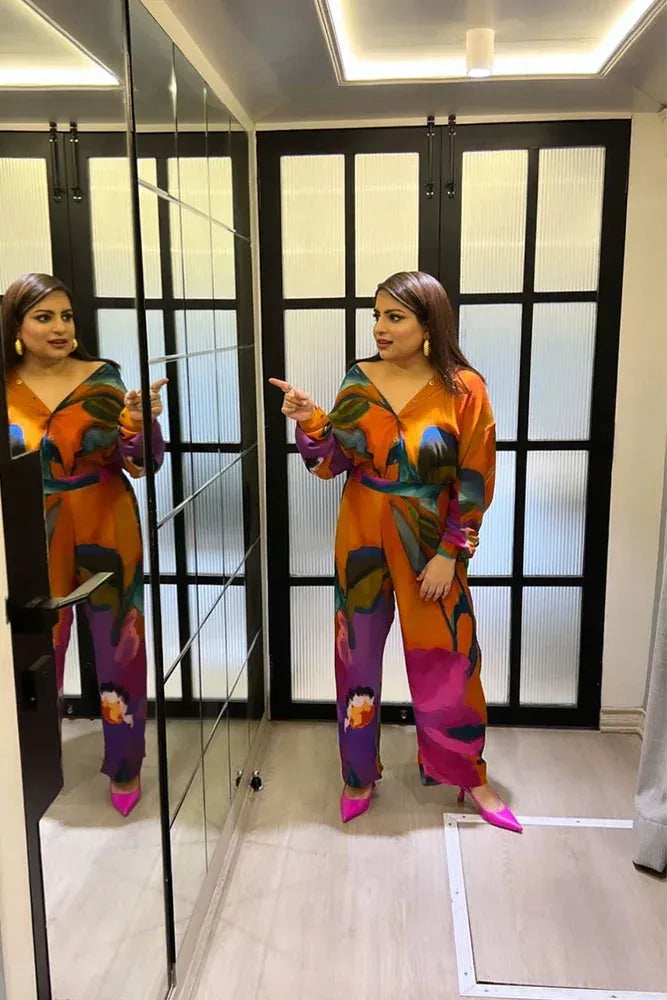 Amethyst crepe co-ord set