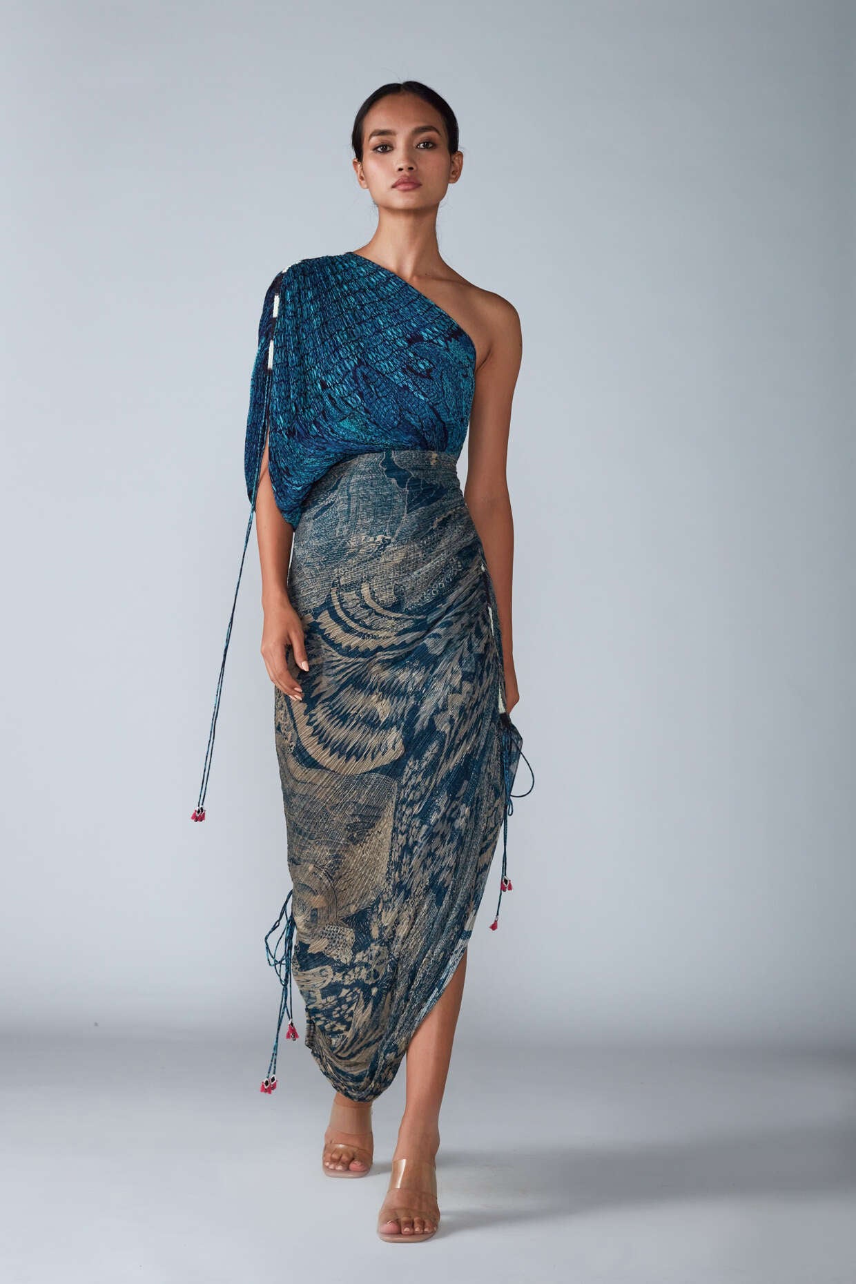 Blue bird dress
