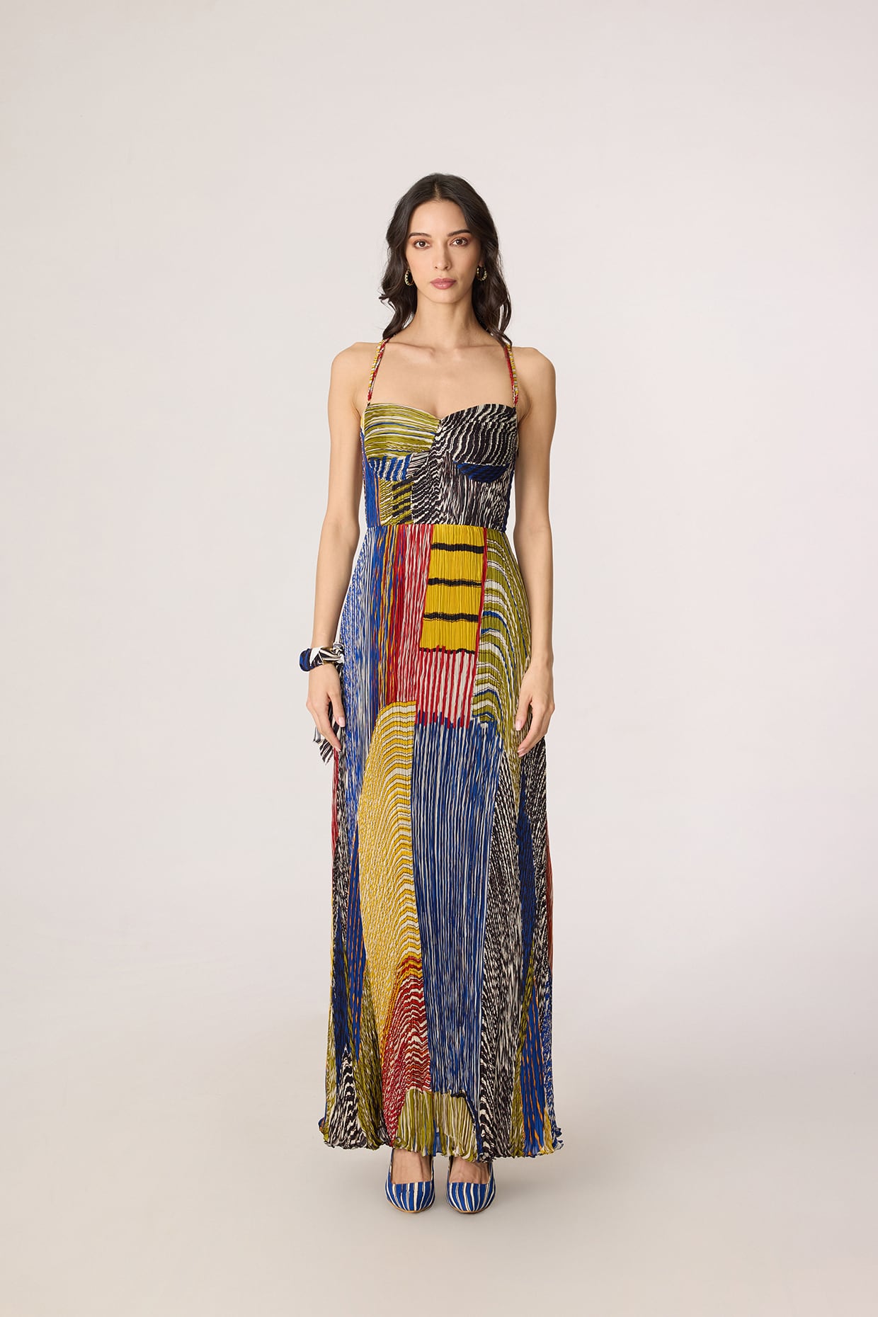 Kiara dress abstract stripe