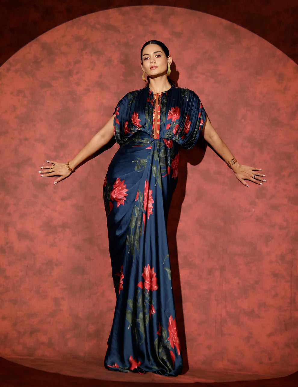 Neelam Kaftan Gown front zip