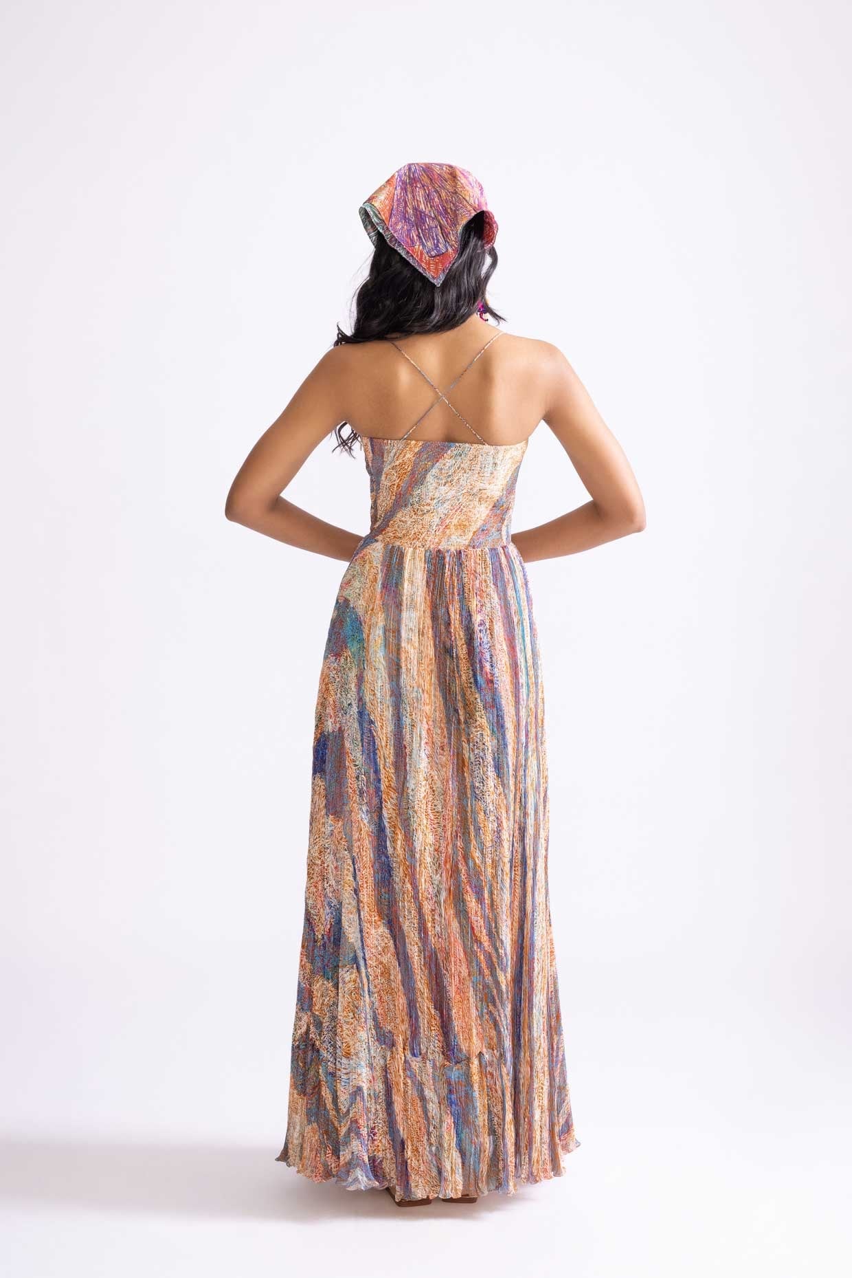 Kiara dress Tuscany wave