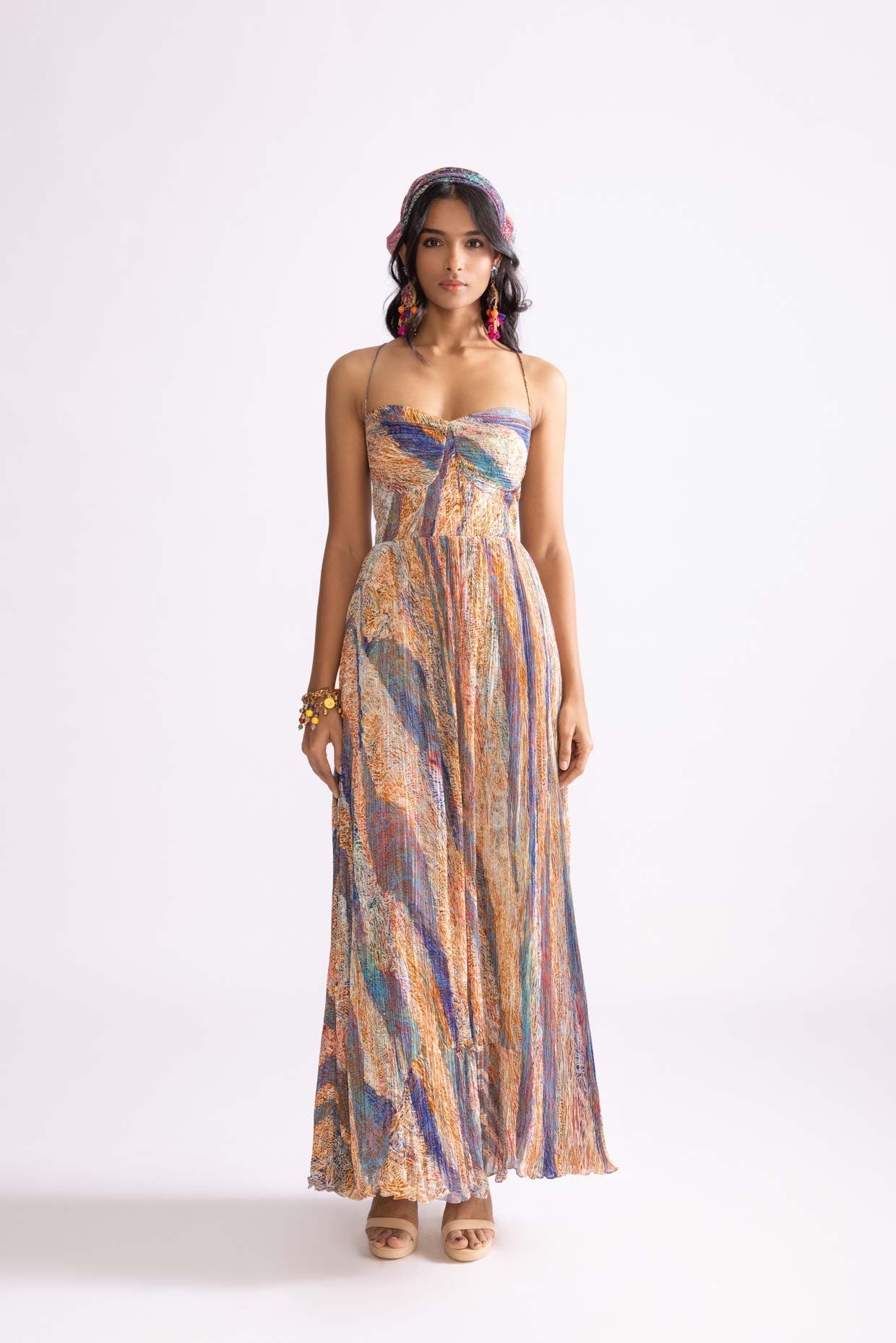 Kiara dress Tuscany wave