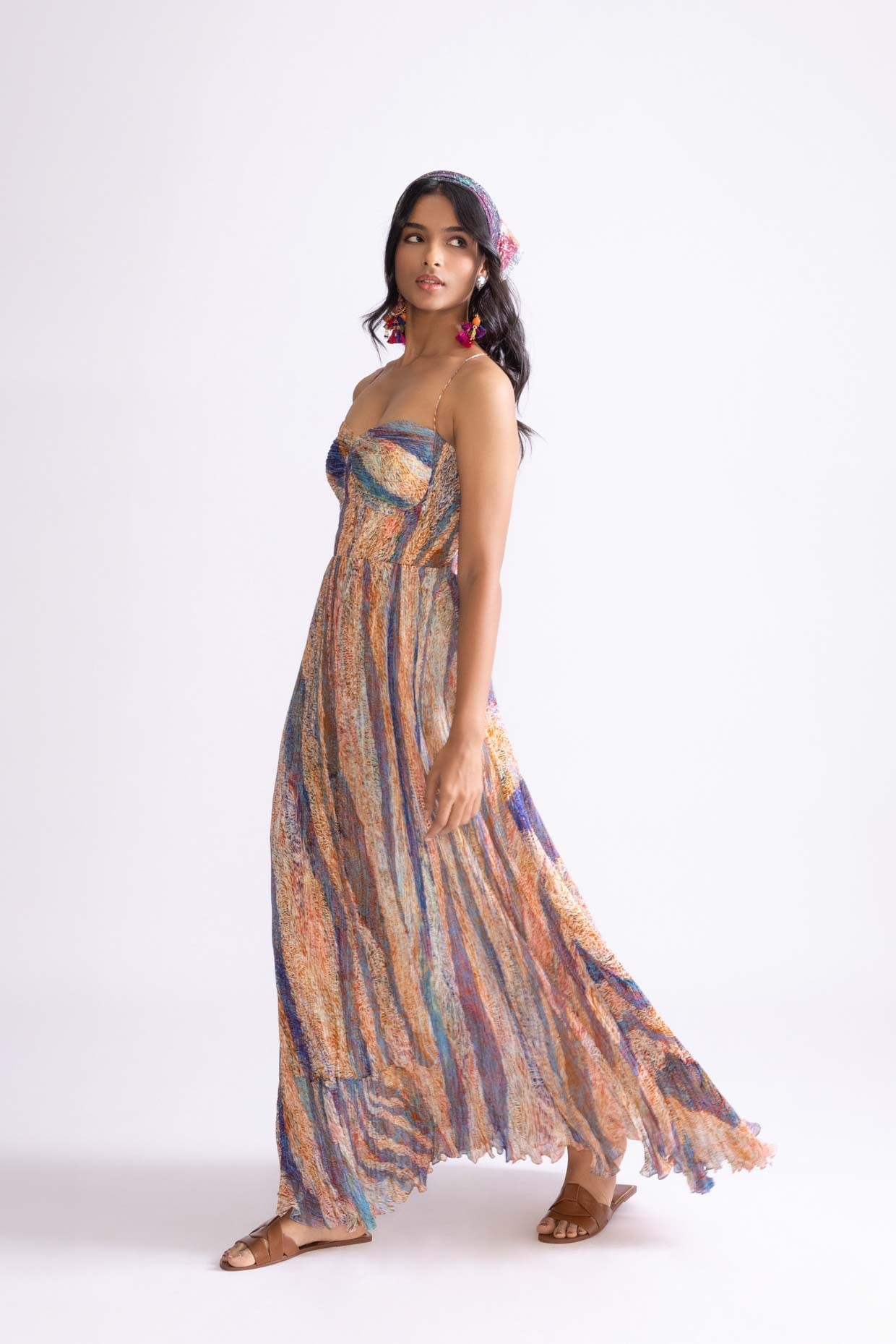 Kiara dress Tuscany wave