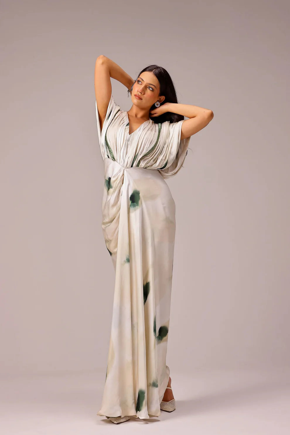 Magnolia Kaftan Gown V neck