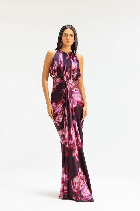 Nauheed Kaftan Gown sleeveless