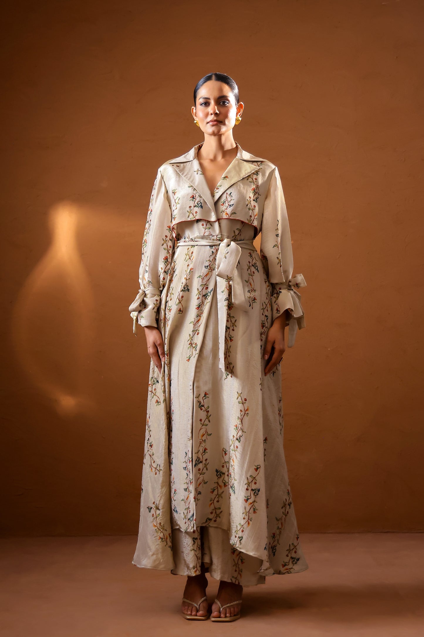 Sepia trench jacket set