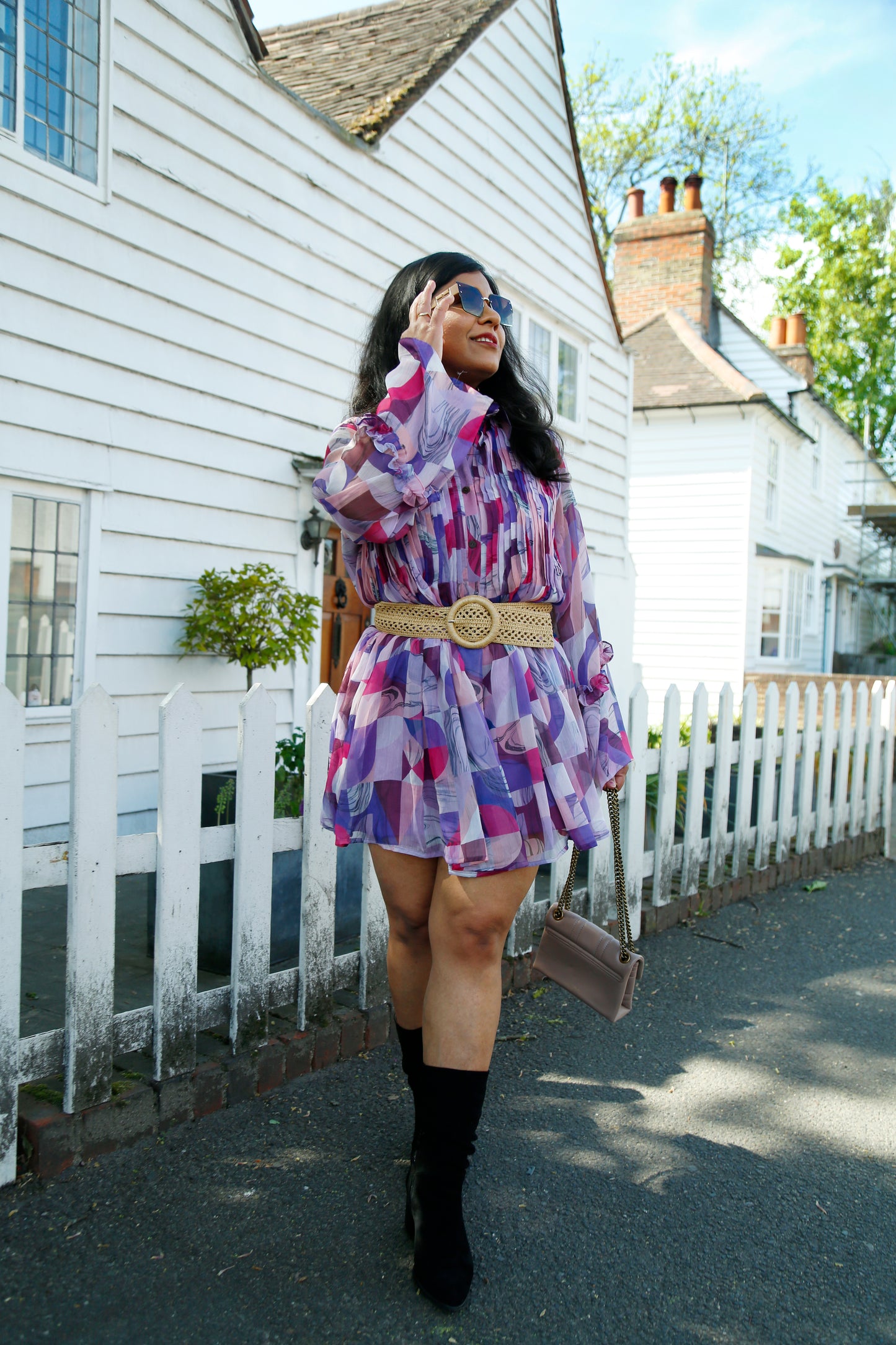 Vera shirt dress purple