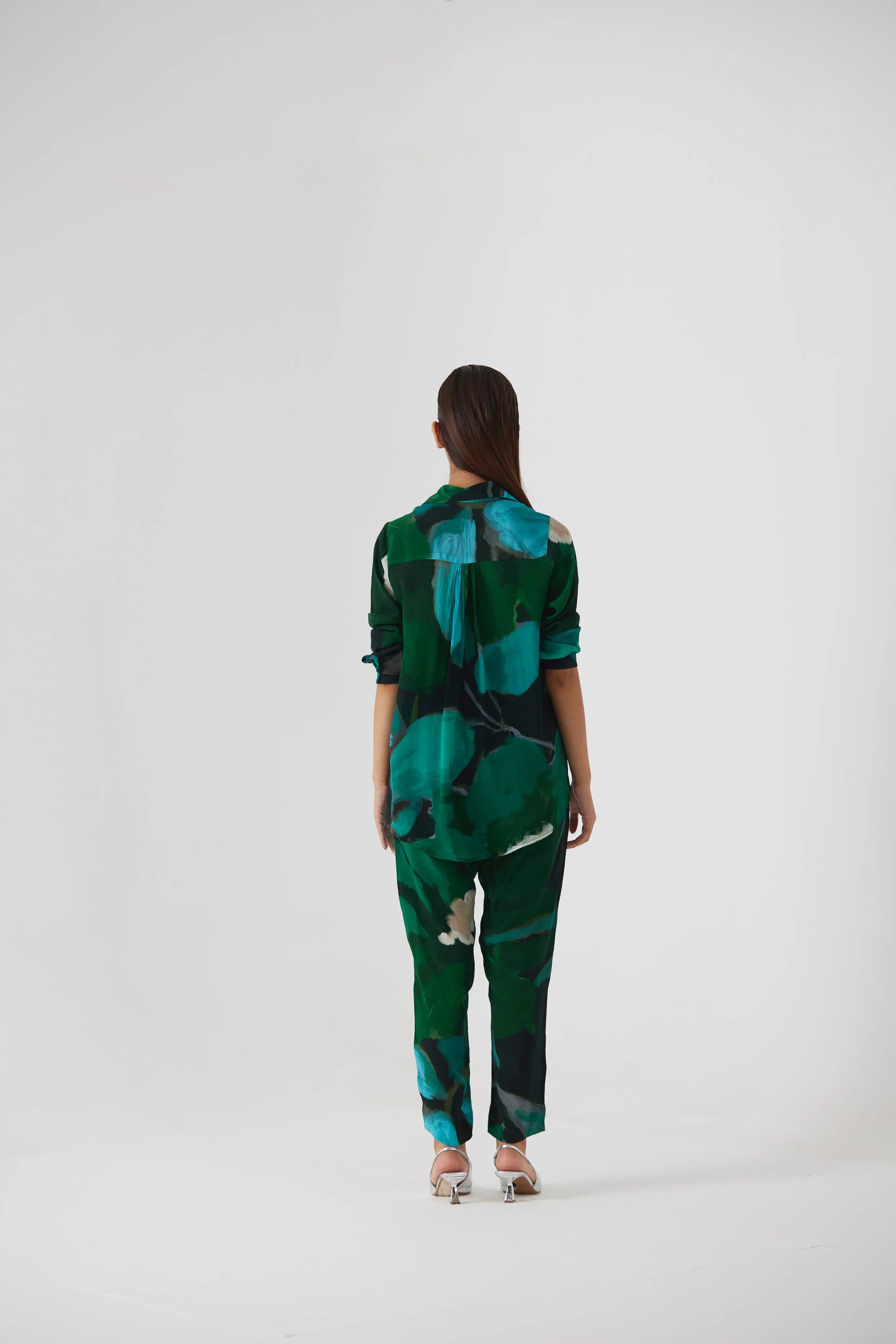 Jade crepe co-ord set