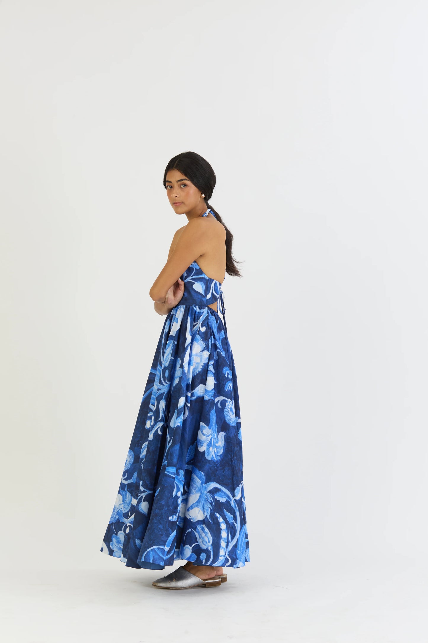 Bilberry halter dress