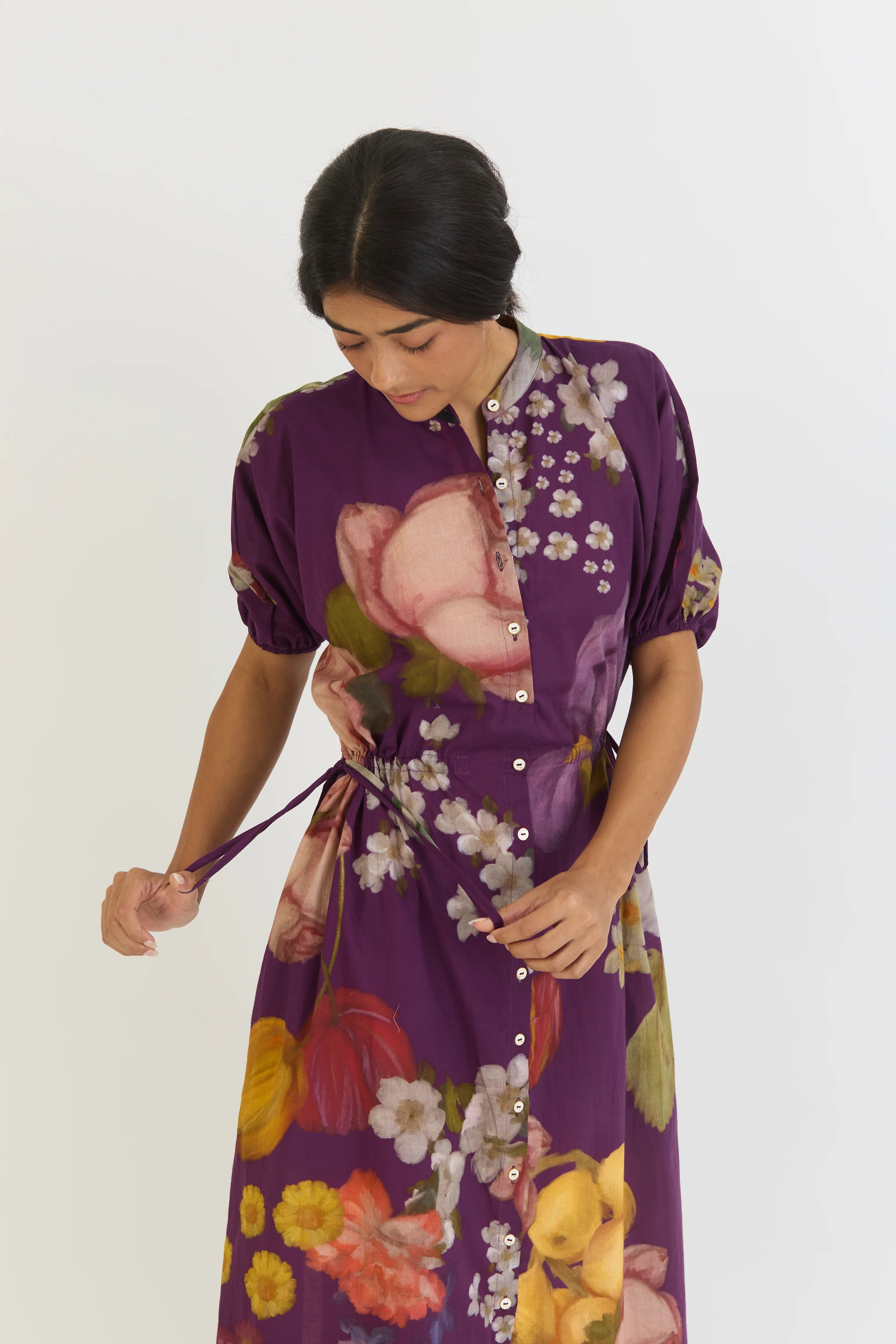 Jamun side tie up dress