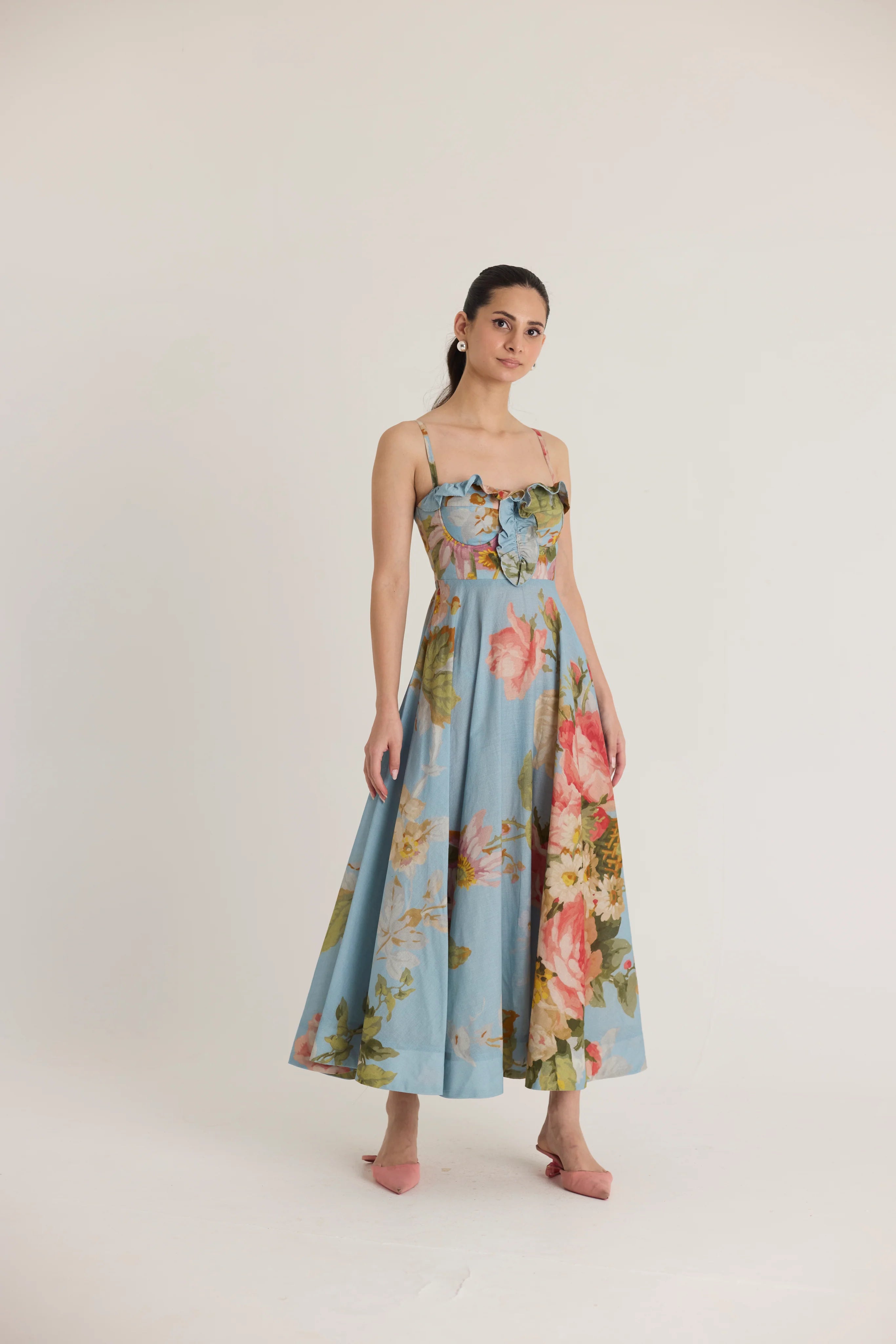 Taffy frill dress