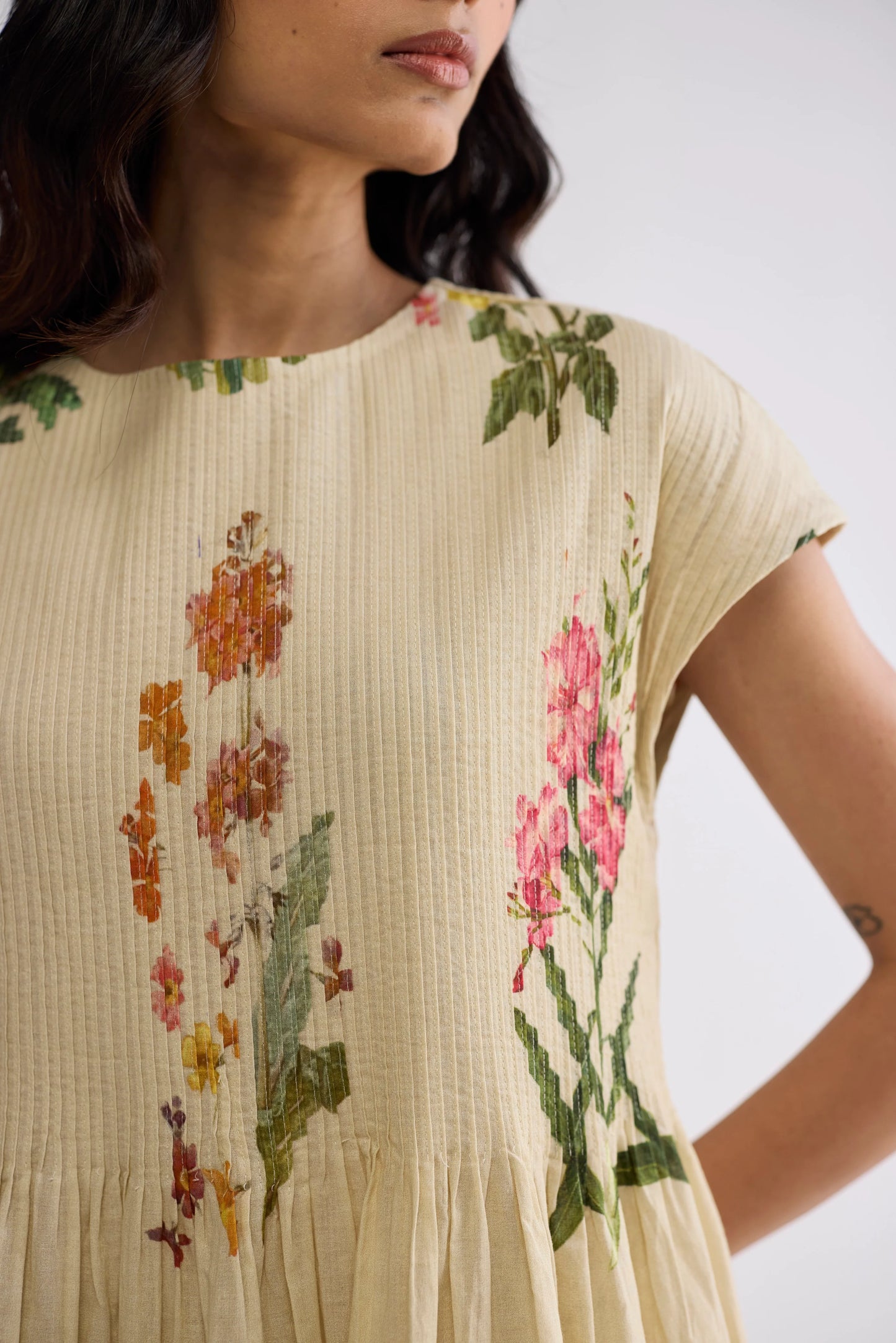 Primavera pintuck dress