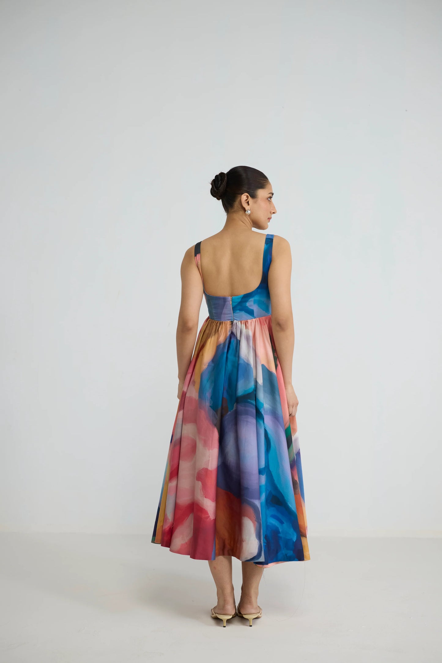 Rainbow cherry dress