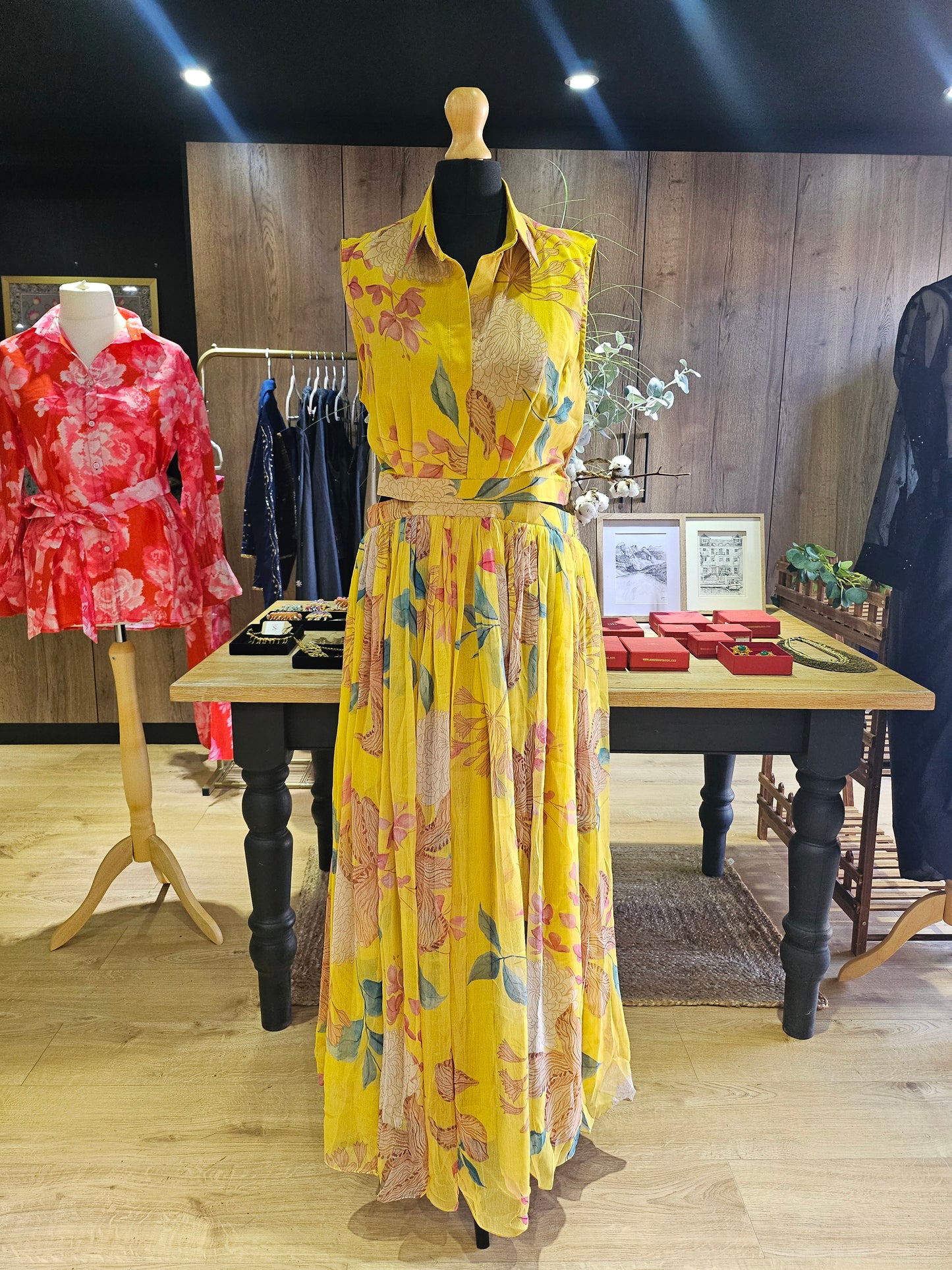Heather dress yellow