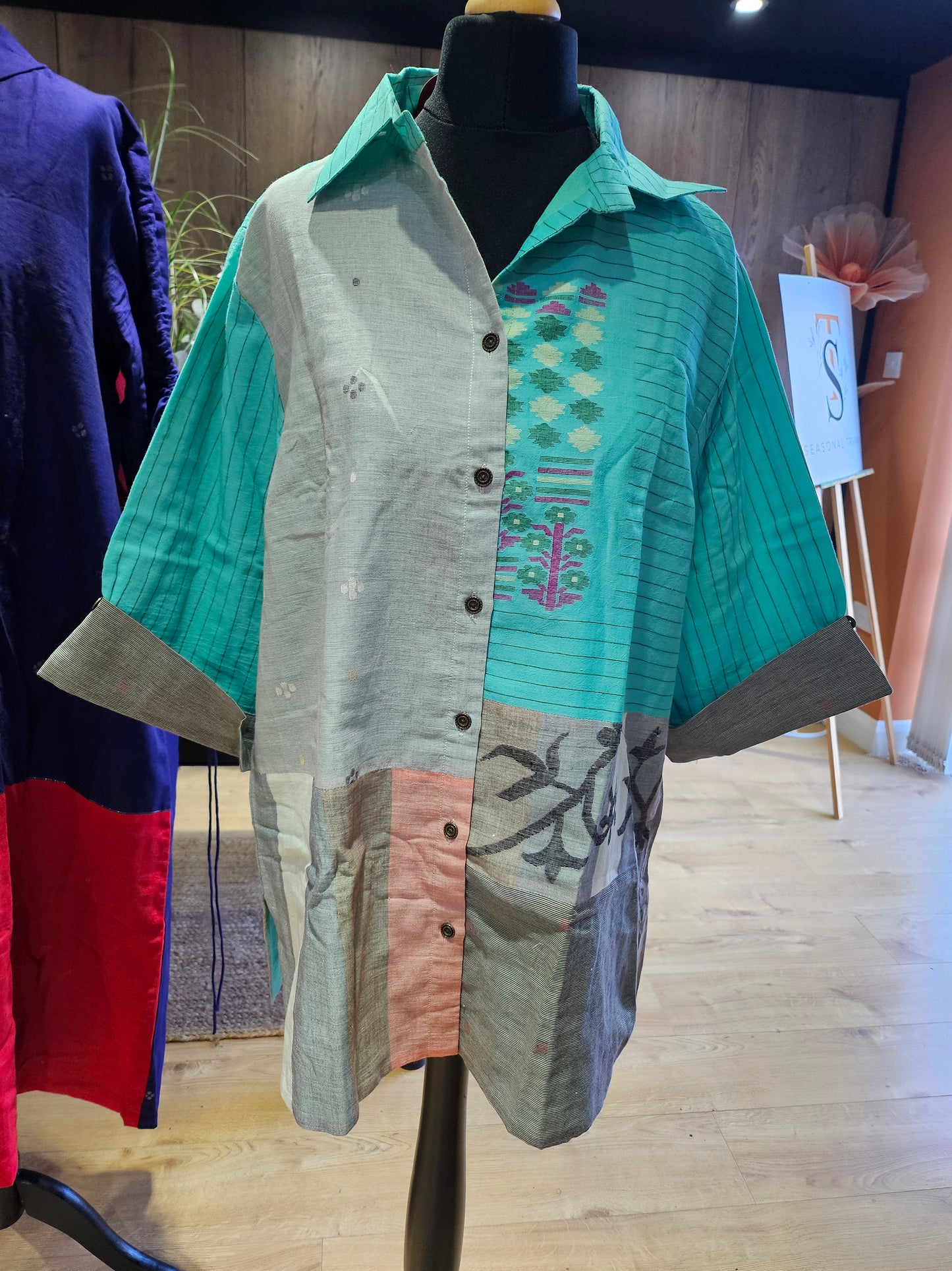Green patch shirt