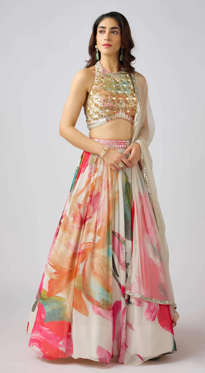 Kully Embroidered Lehenga set