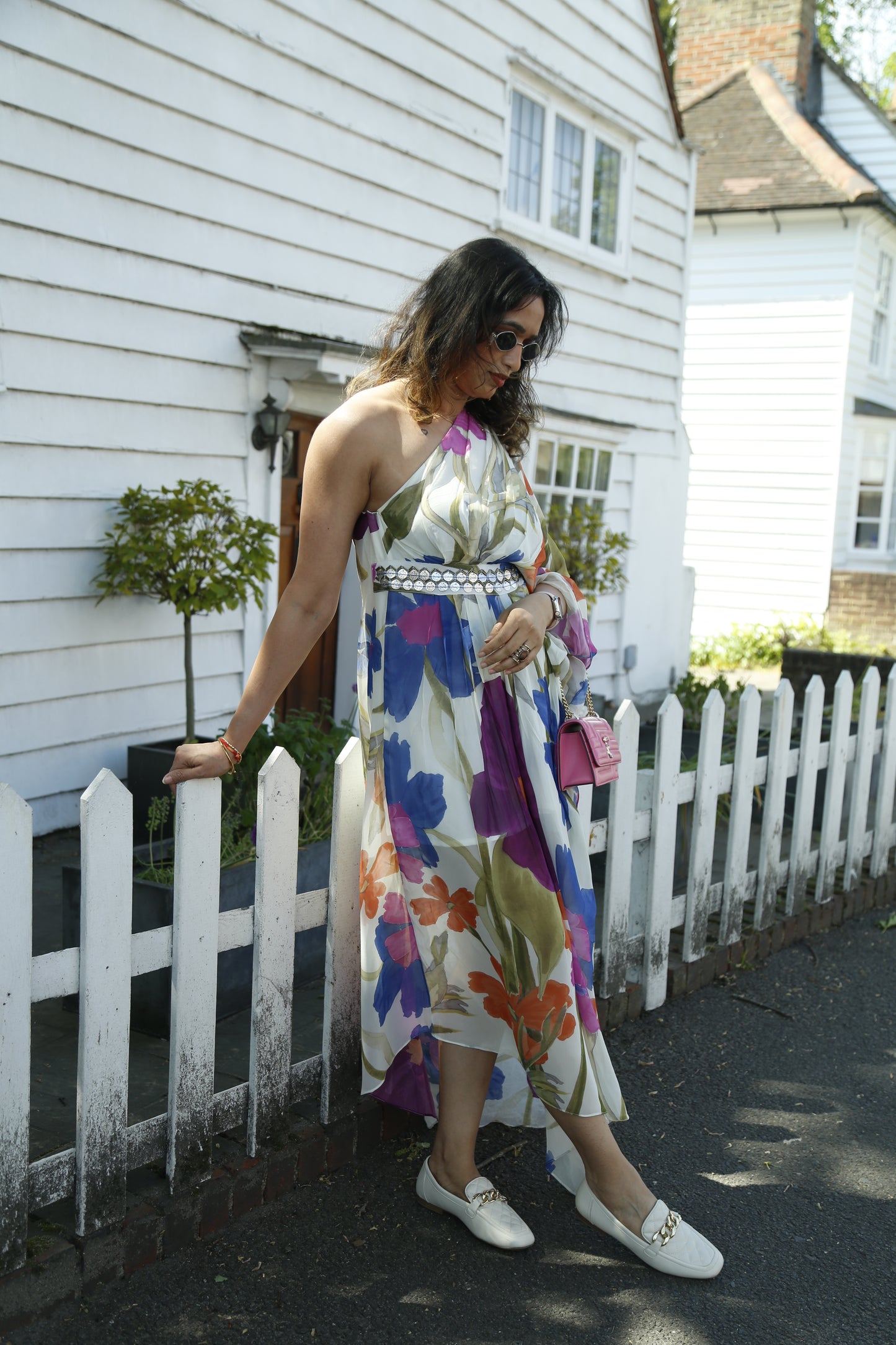 Off shoulder floral dress