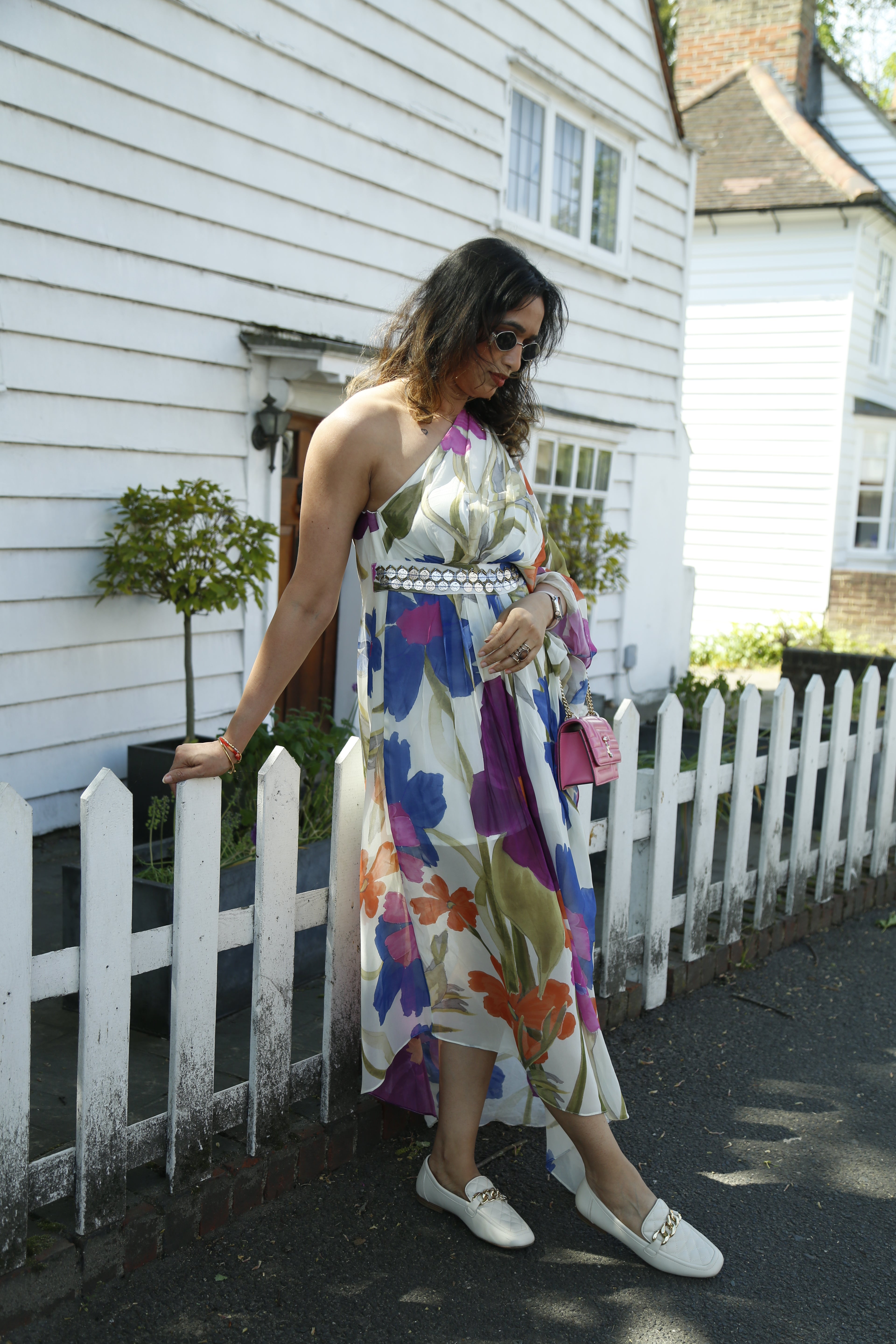 Off shoulder floral dress