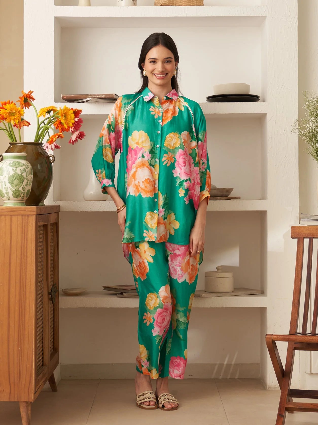 Green Calla Coord set or shirt only