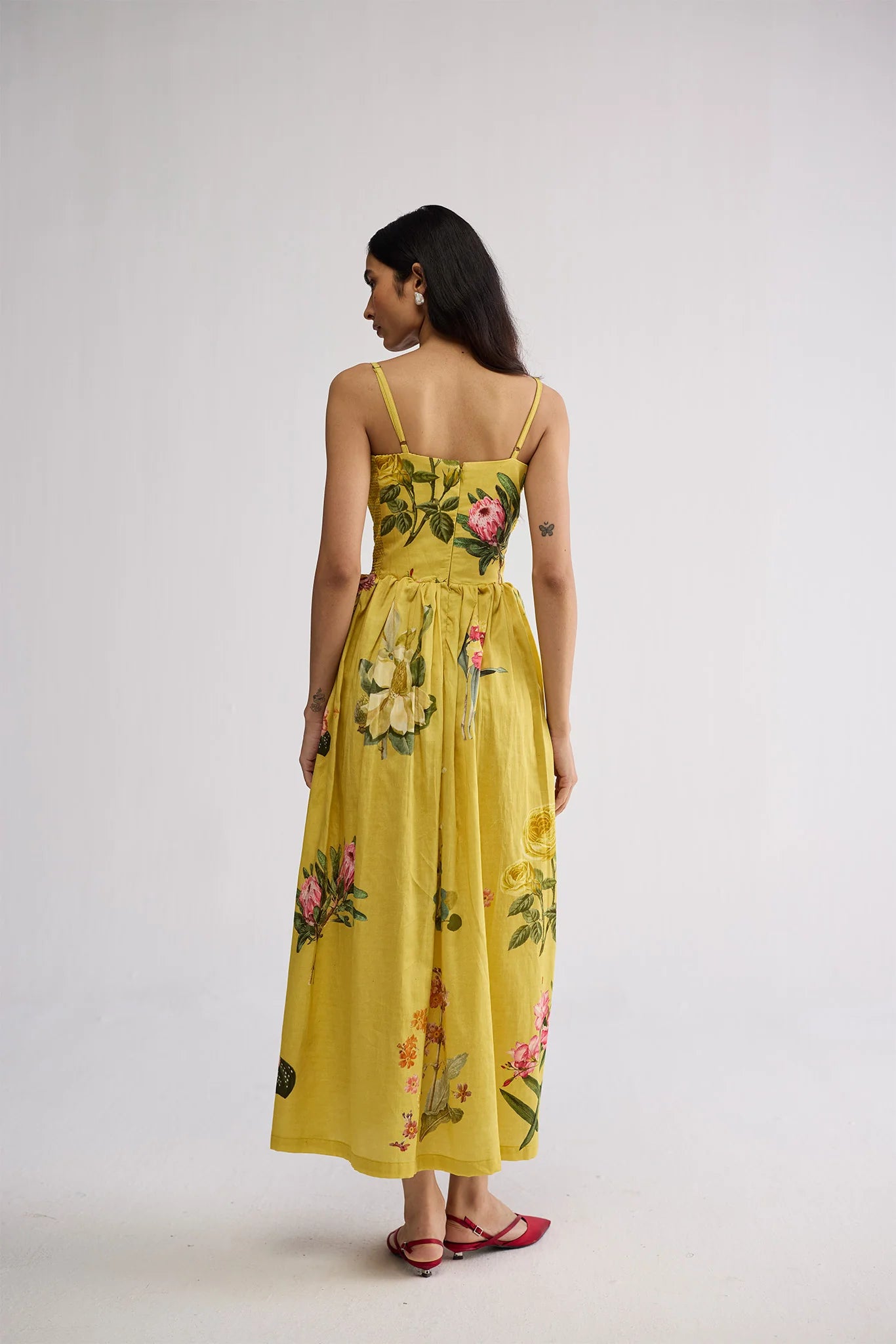 Romy side smocking bralet dress