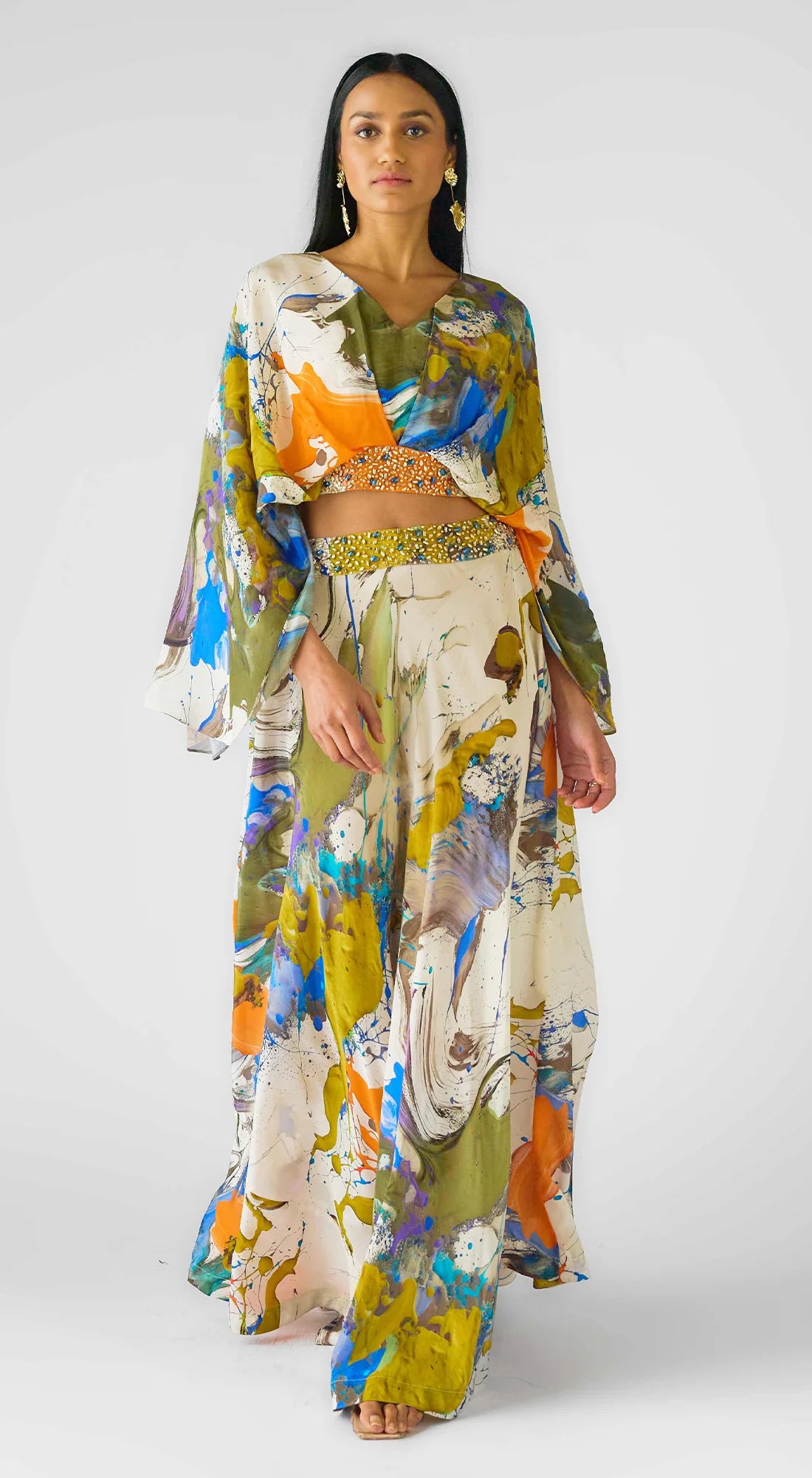 Abstract skirt set