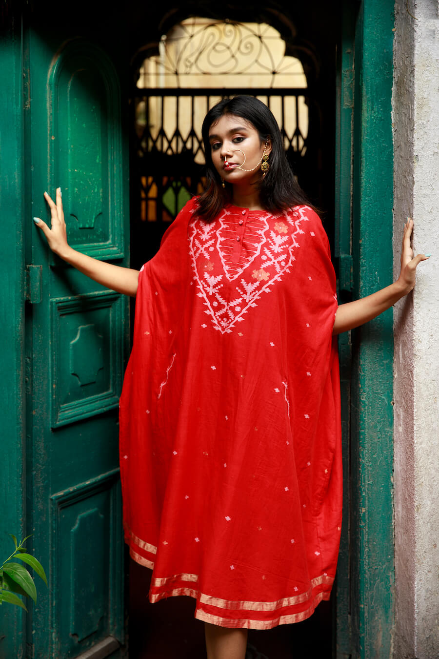 Chakra jamdani dress