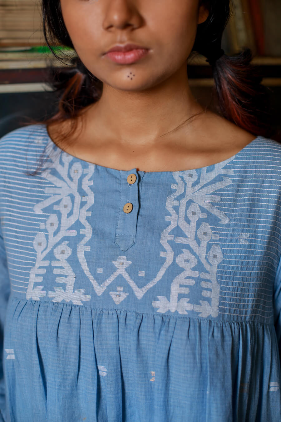 Dervish Yoke flare dress