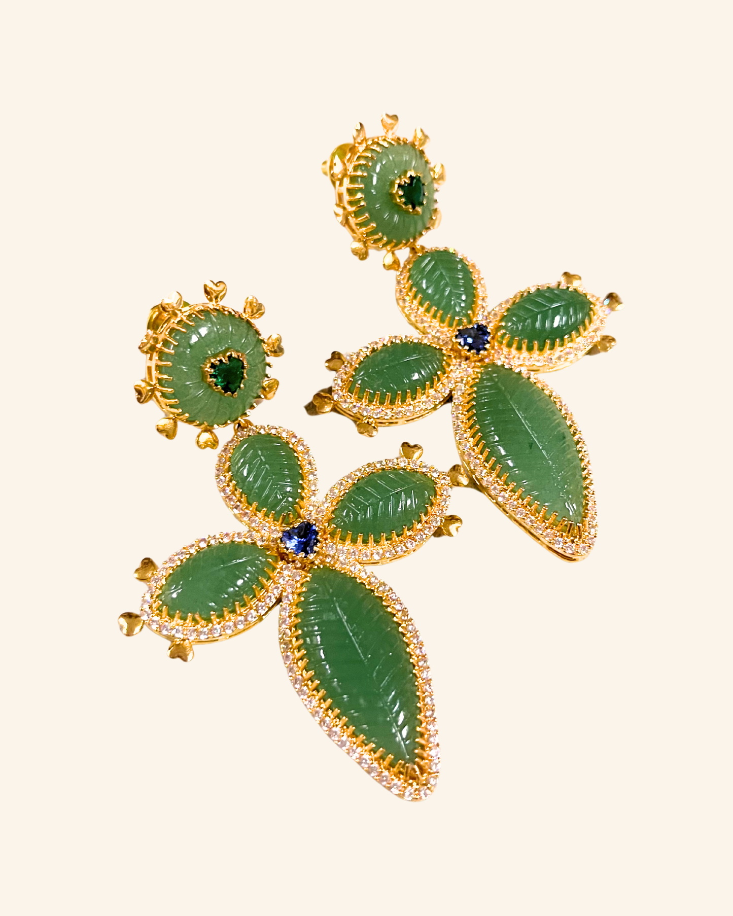 Bibiana onyx earrings long