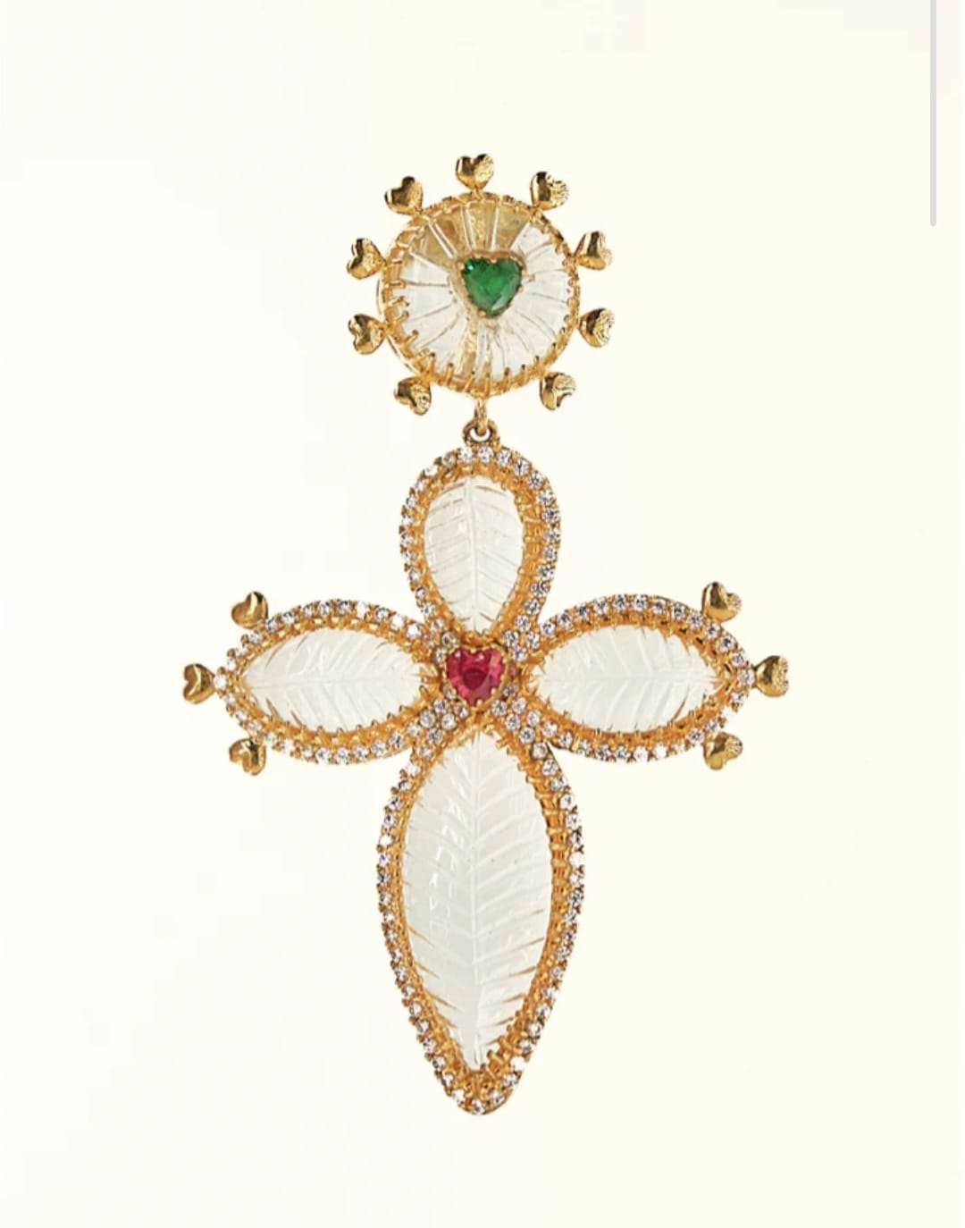 Bibiana clear earrings short